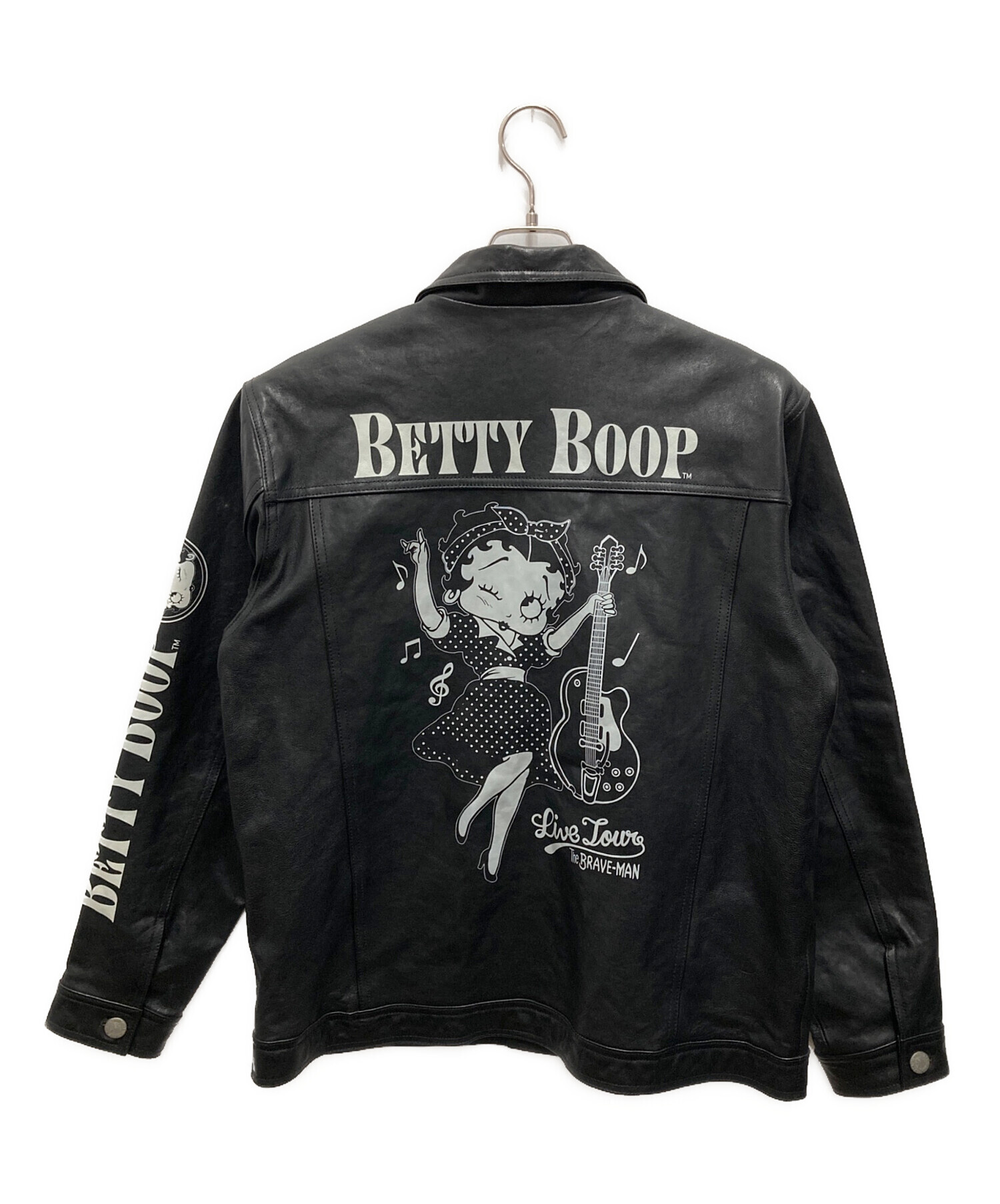 The BRAVE-MAN Betty Boop レザー ジャケット M 中古・古着通販】THE BRAVE MAN (ブレイブマン) BETTY BOOP (ベティー