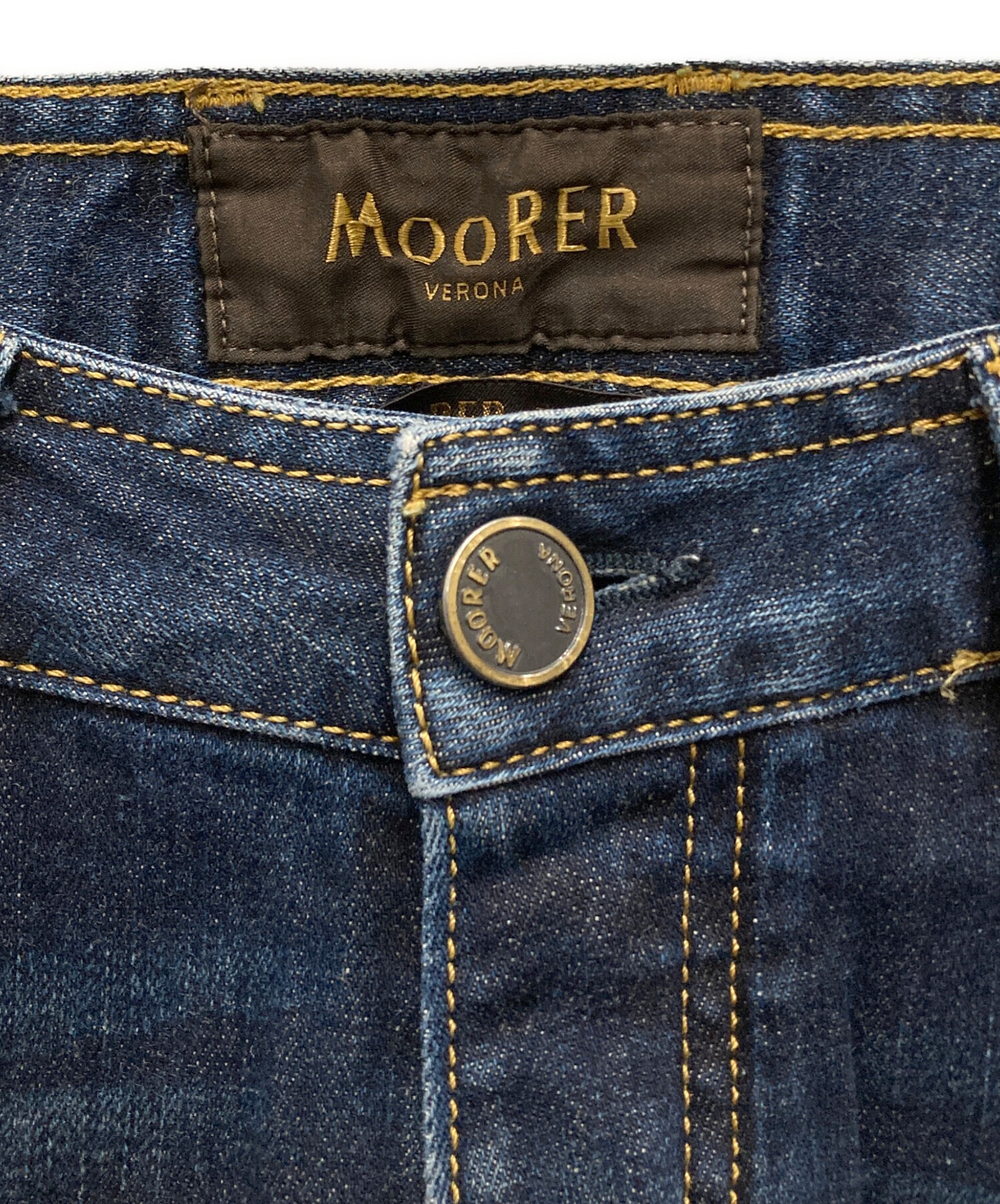 中古・古着通販】MOORER (ムーレー) 974 スキニーデニムパンツ ブルー 