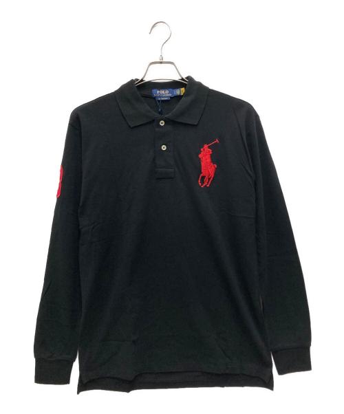 美品 ラルフローレン ビックポニー QRタグ ポロシャツ 黒 カスタムスリム L 中古・古着通販】POLO RALPH LAUREN (ポロ・ラルフローレン) カスタム