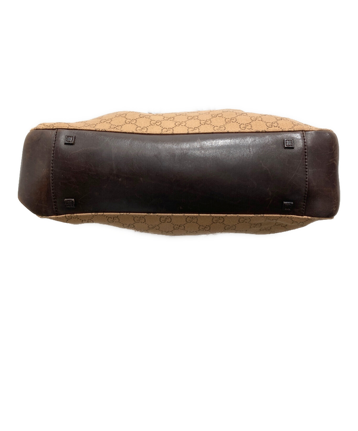 フ*ワ様 GUCCI GGキャンバス トートバッグ ビジネスバッグ ブラウン 中古・古着通販】GUCCI (グッチ) GGキャンバストートバッグ ブラウン