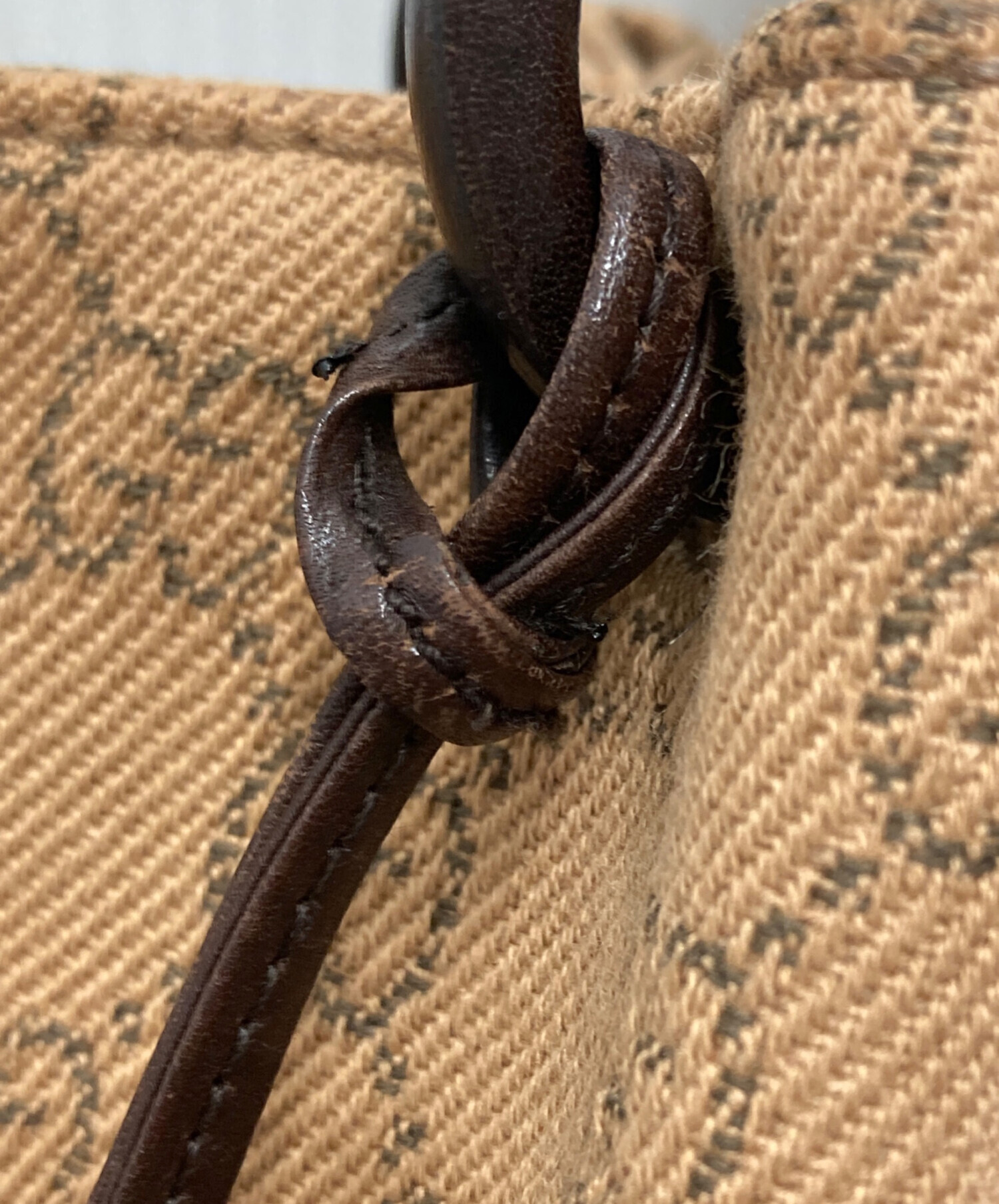 【中古品】【袋有り】GUCCI GGキャンバス トートバッグ ブラウン 中古・古着通販】GUCCI (グッチ) GGキャンバストートバッグ ブラウン