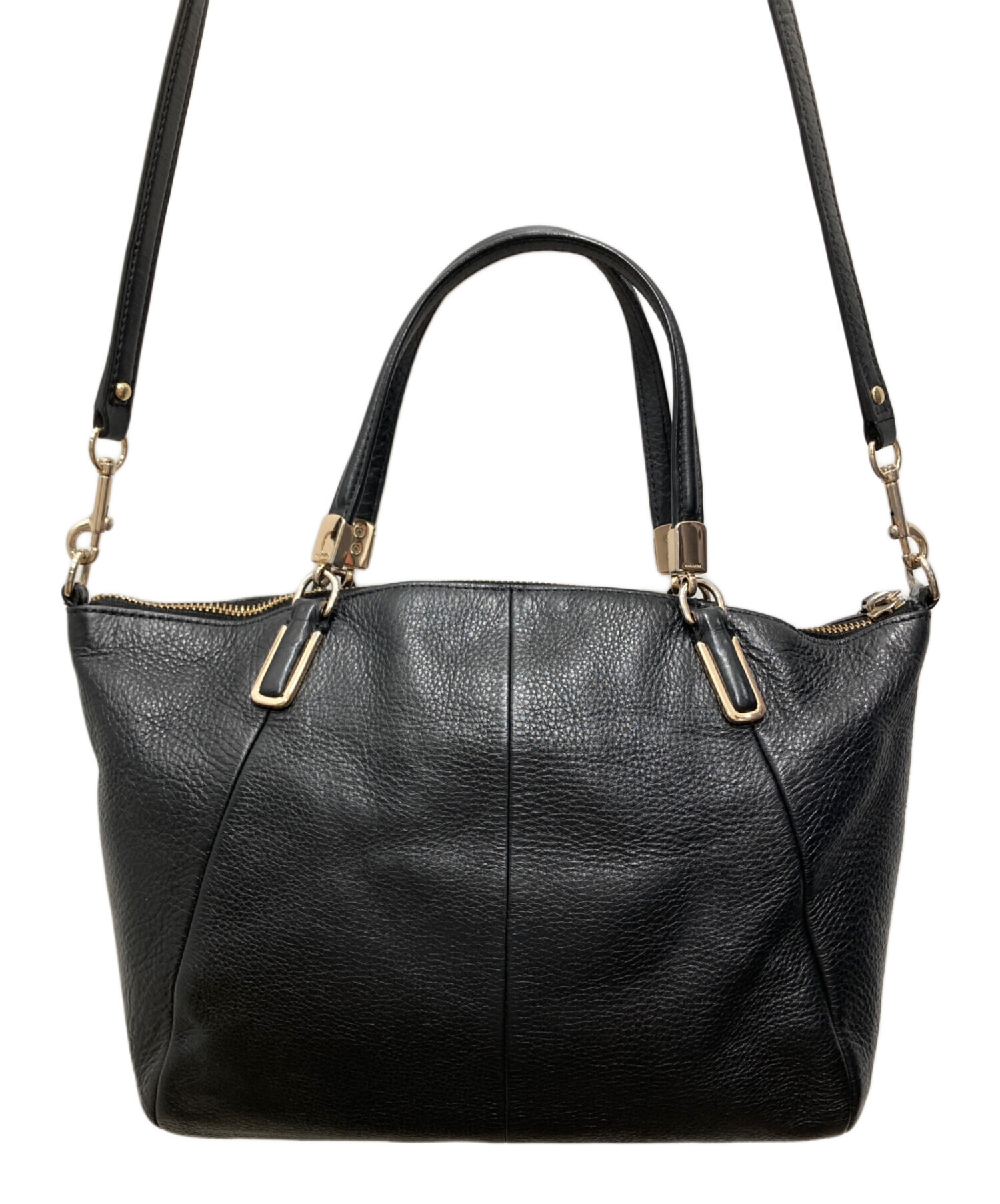 美品✨COACH コーチ ブリーカー 2way ショルダーバッグ レザー 黒 中古・古着通販】COACH (コーチ) 2wayレザーショルダーバッグ ブラック