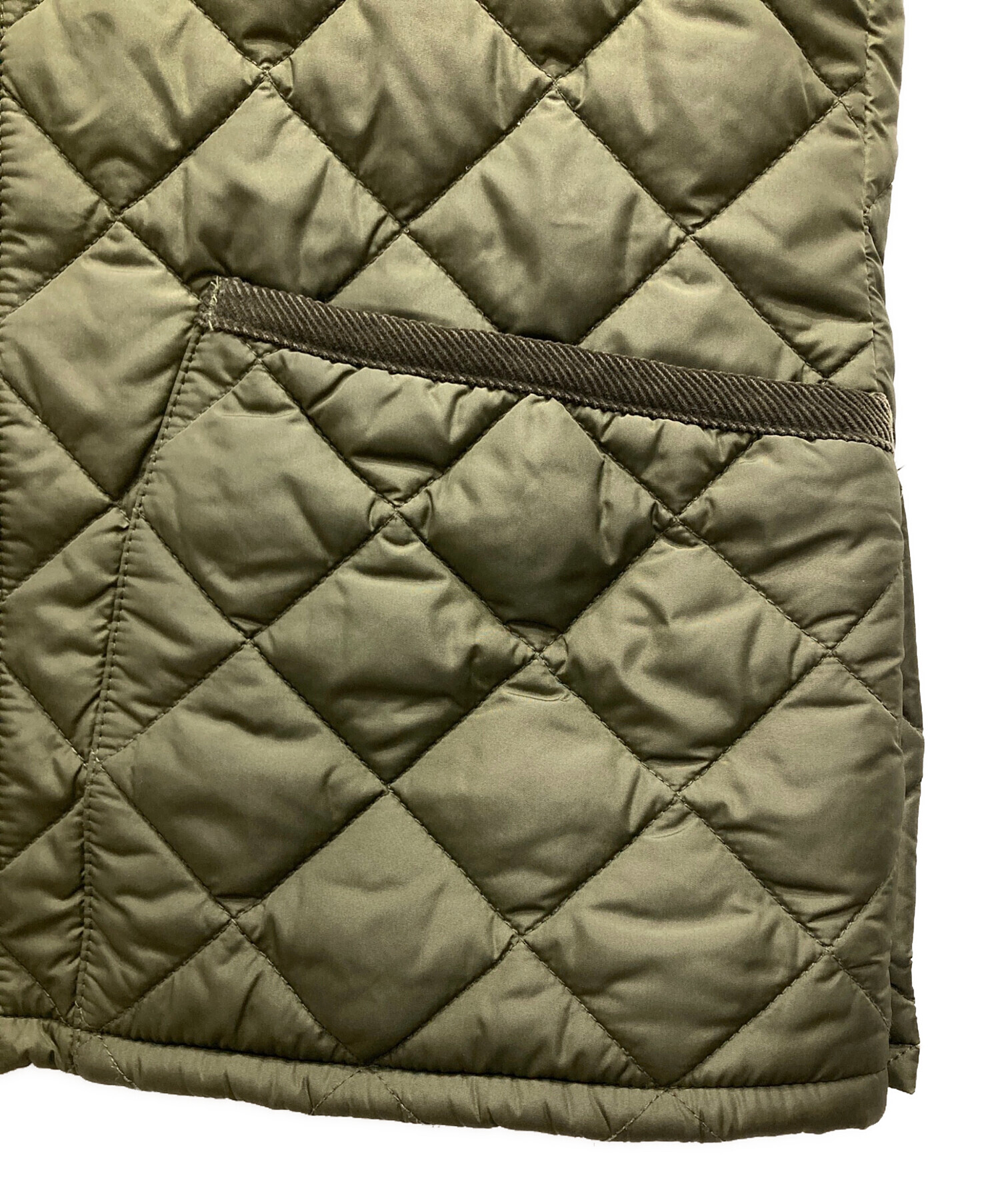 中古・古着通販】Barbour (バブアー) キルティングベスト オリーブ