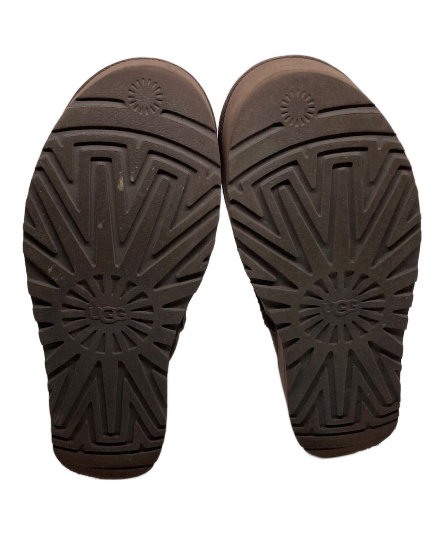 中古・古着通販】UGG (アグ) 厚底ムートンブーツ ブラウン サイズ:24