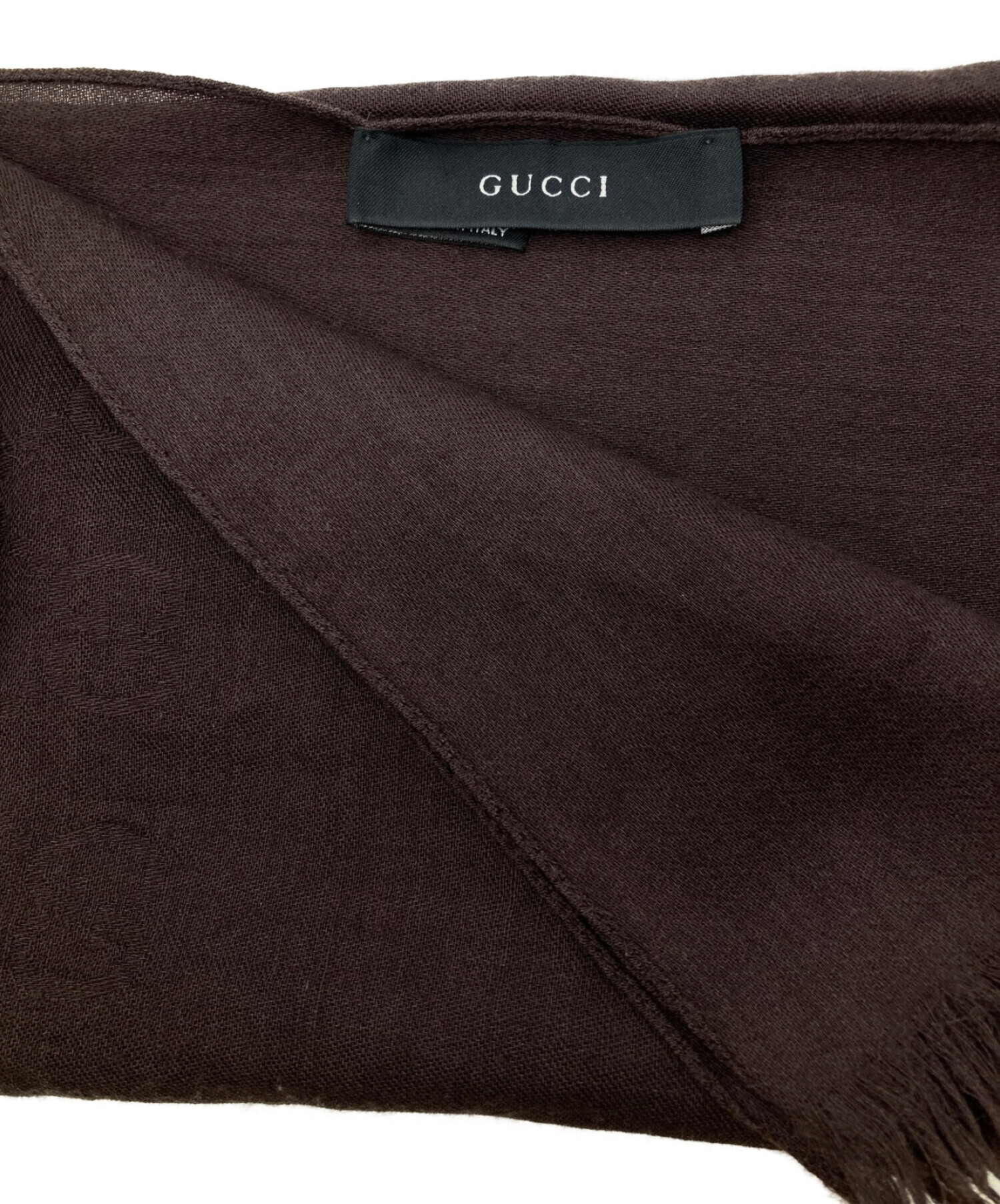 中古・古着通販】GUCCI (グッチ) ストール ブラウン｜ブランド・古着