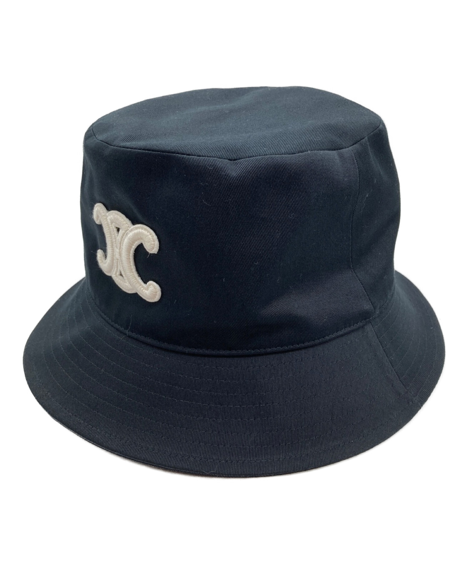 【最終値下げ】CELINE トリオンフ バケットハット ブラック Mサイズ 最終値下げ】CELINE トリオンフ バケットハット ブラック Mサイズ 最終