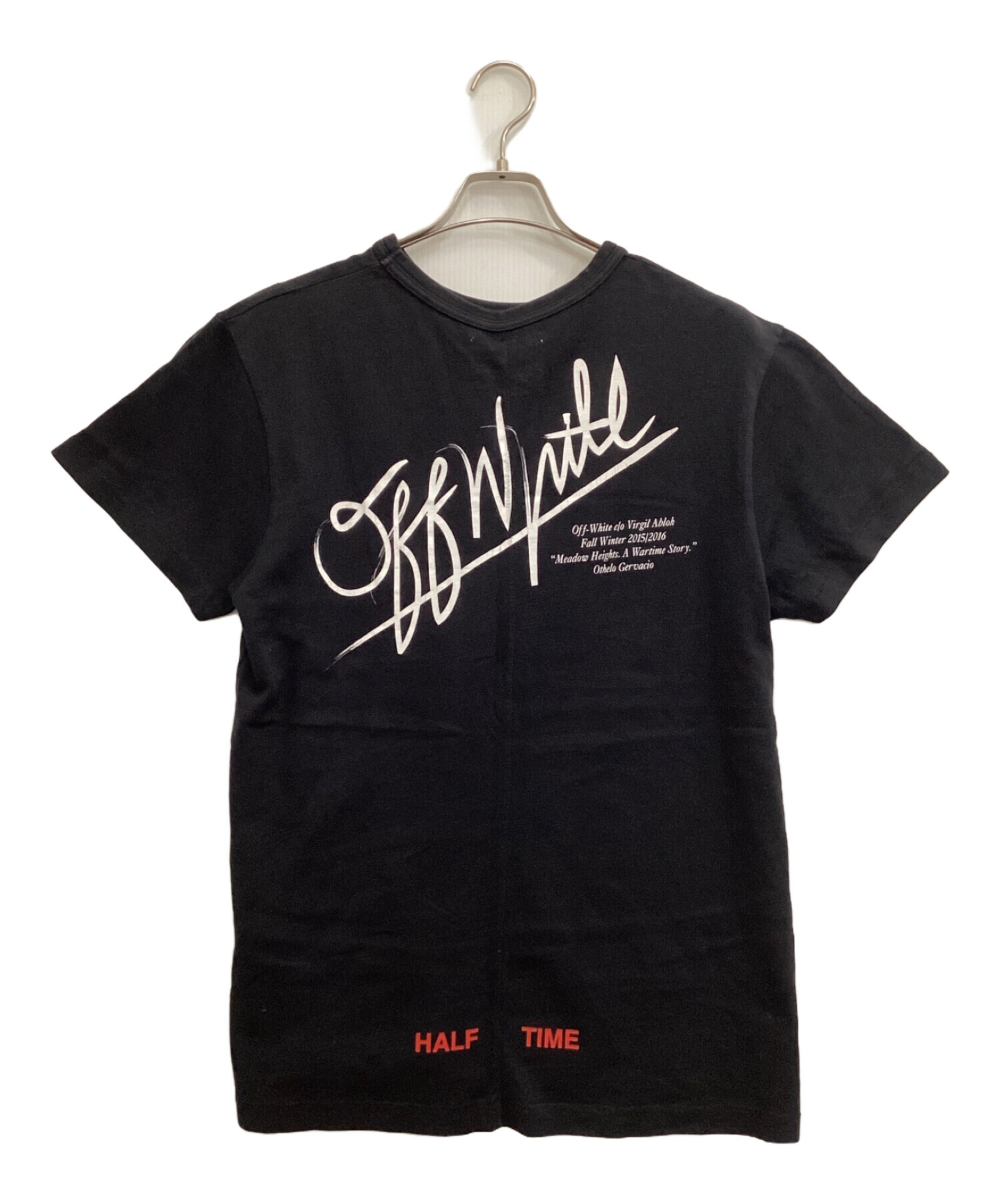 オフホワイト ブラックスプレー Tシャツ 未使用タグ付き 中古・古着通販】OFFWHITE (オフホワイト) WAR IS HELL T-Shirts