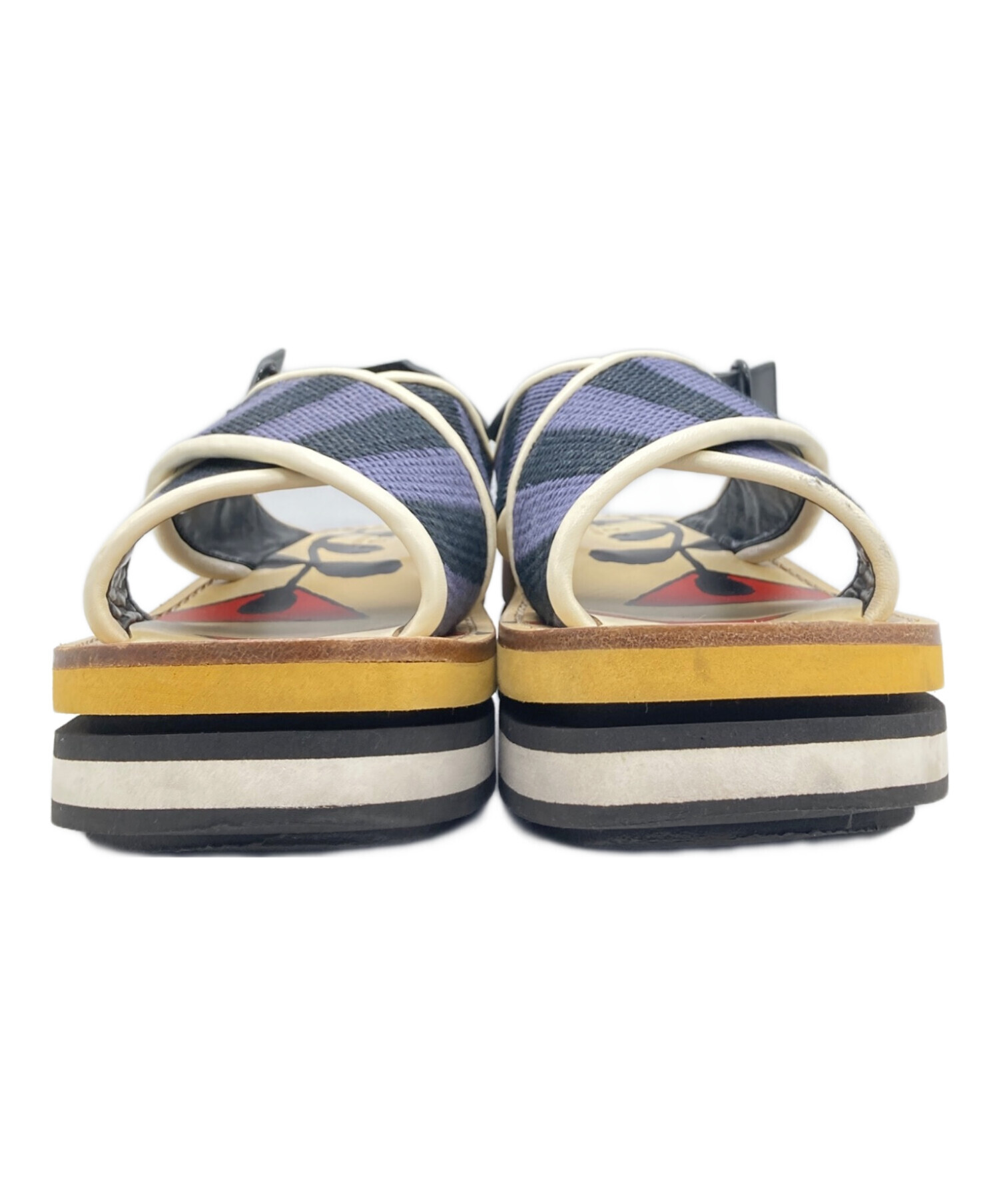 中古・古着通販】MARNI (マルニ) 厚底サンダル マルチカラー サイズ 