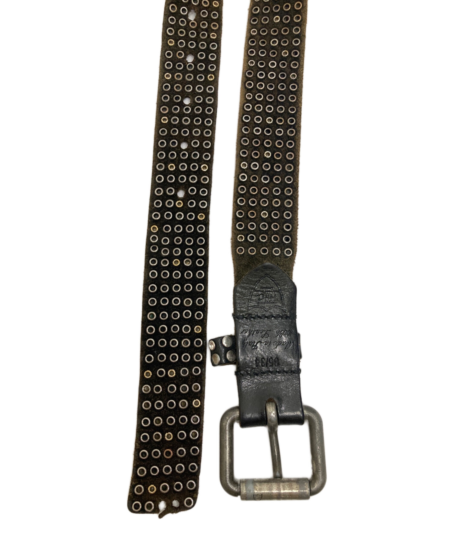 中古・古着通販】htc (エイチティーシー) スタッズベルト ブラック