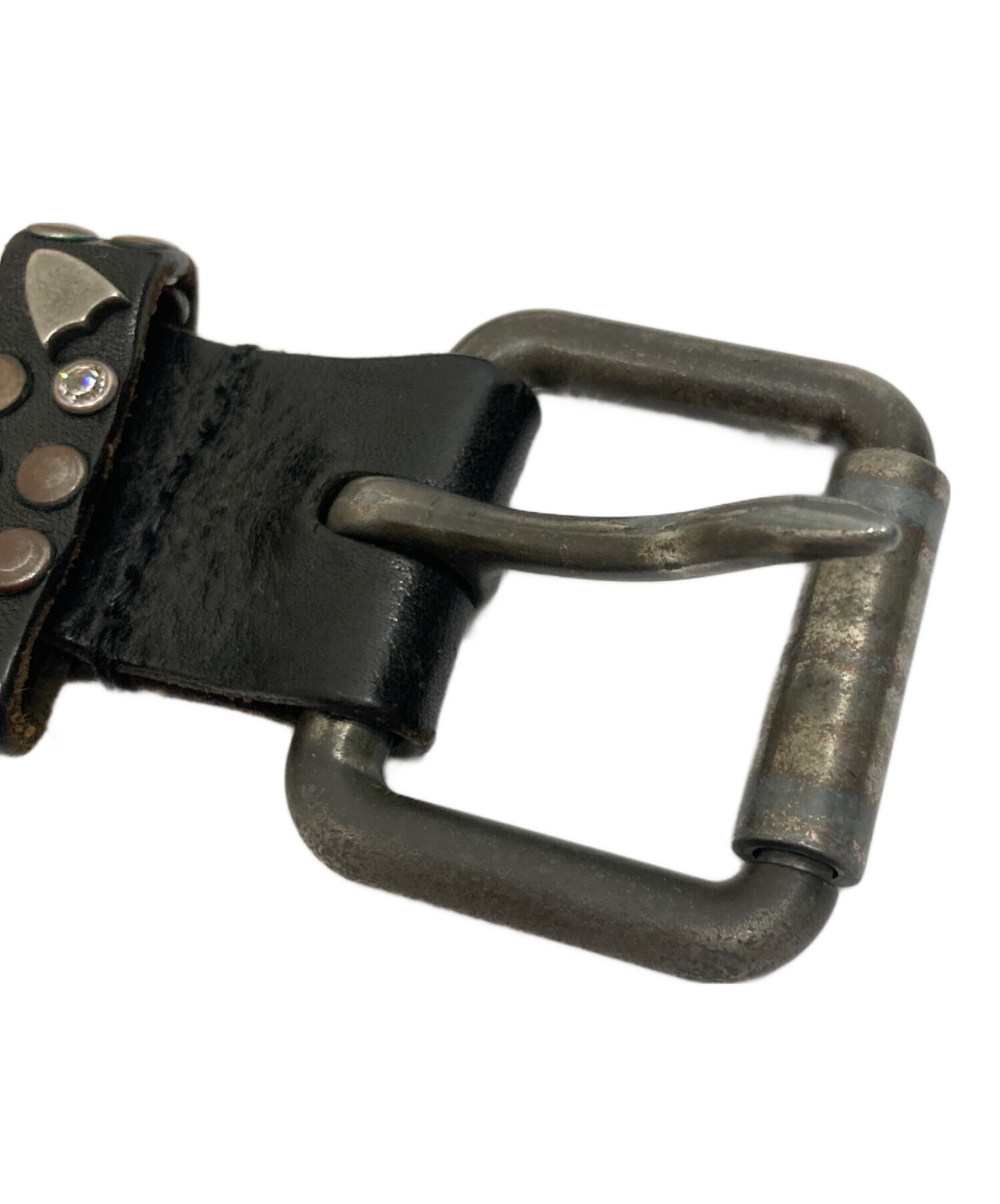 中古・古着通販】htc (エイチティーシー) スタッズベルト ブラック