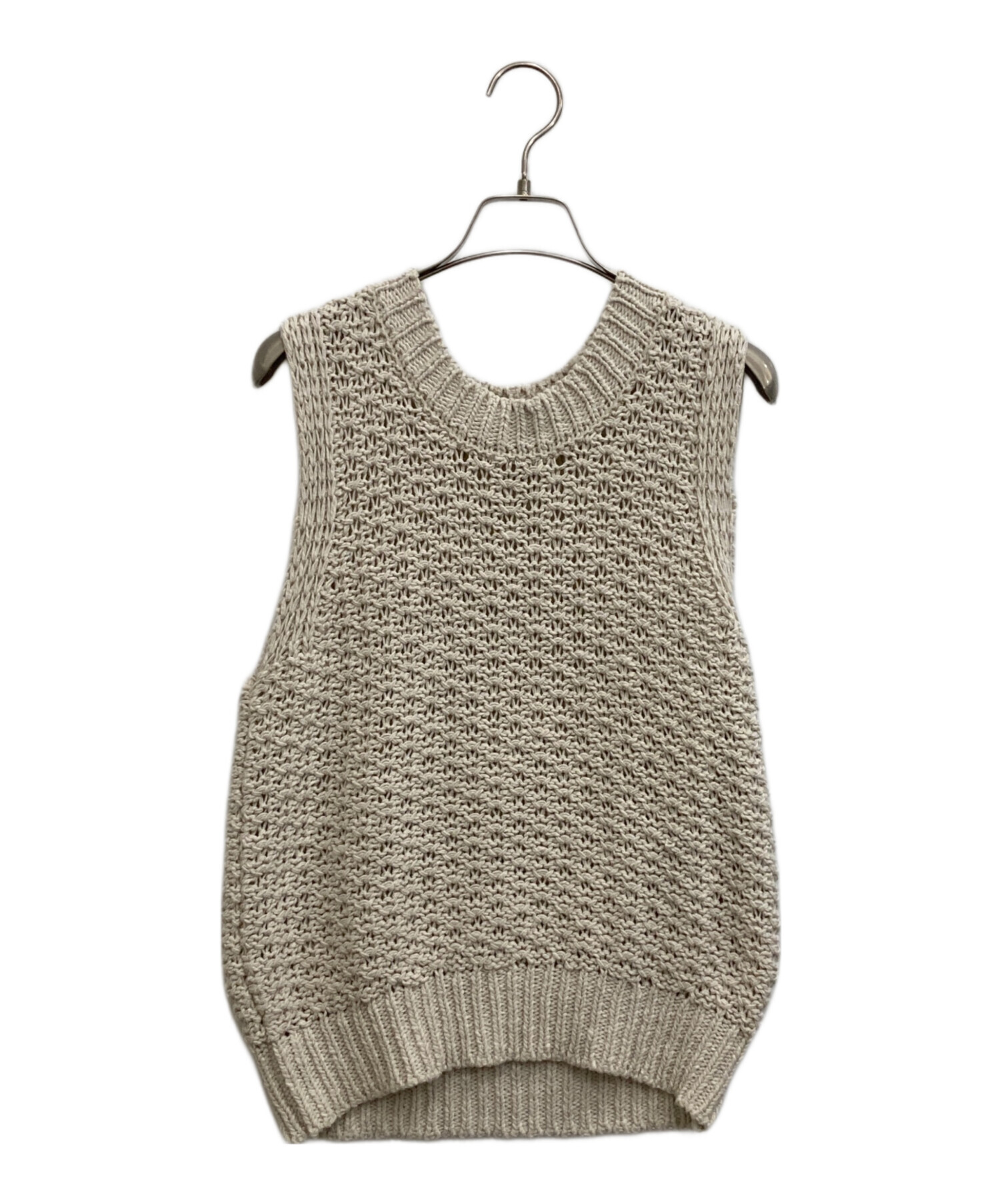 CLANE ニットベスト CLANE (クラネ) ニットベスト ホワイト サイズ:2