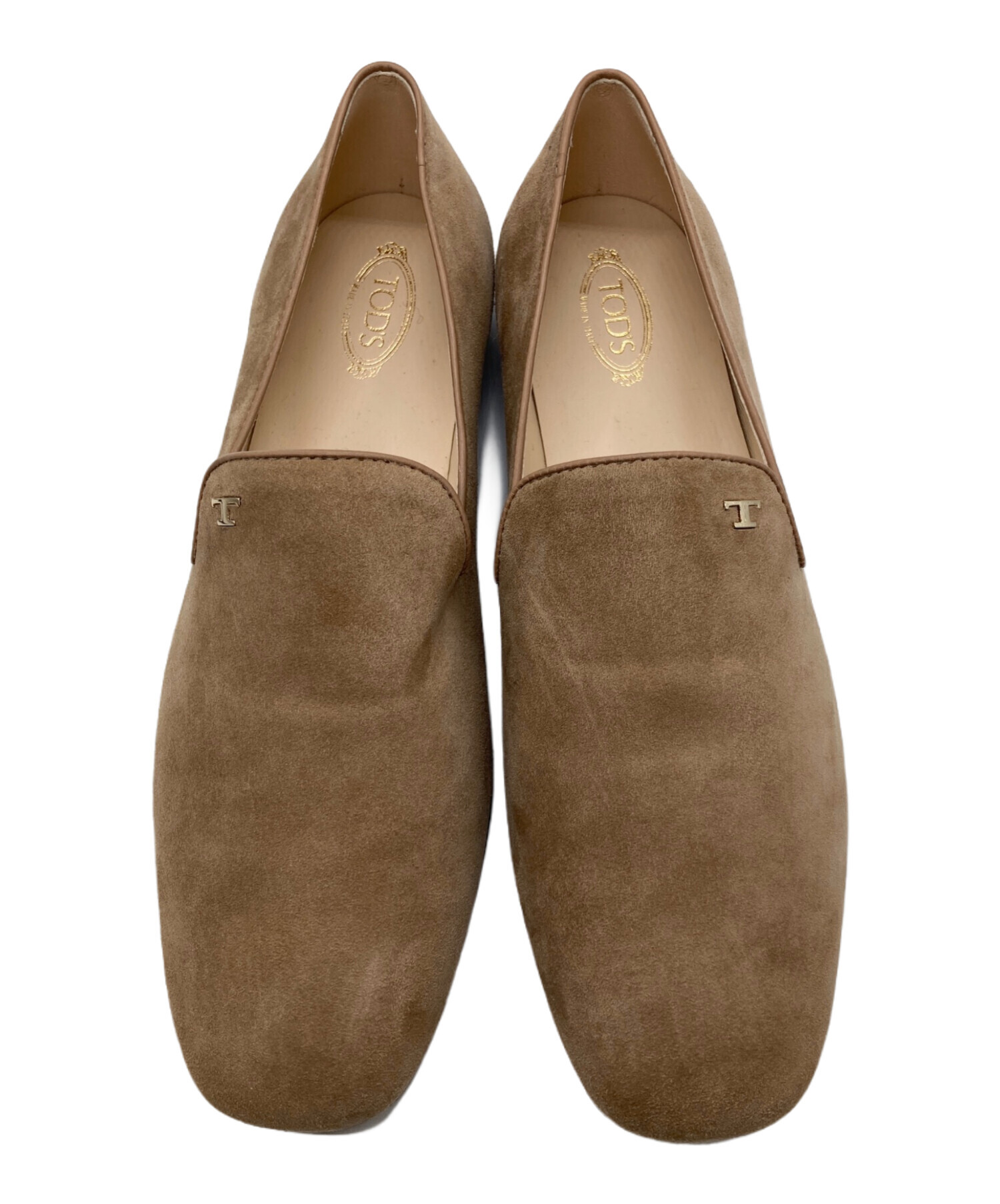 中古・古着通販】TOD'S (トッズ) スウェードスリッポン ベージュ