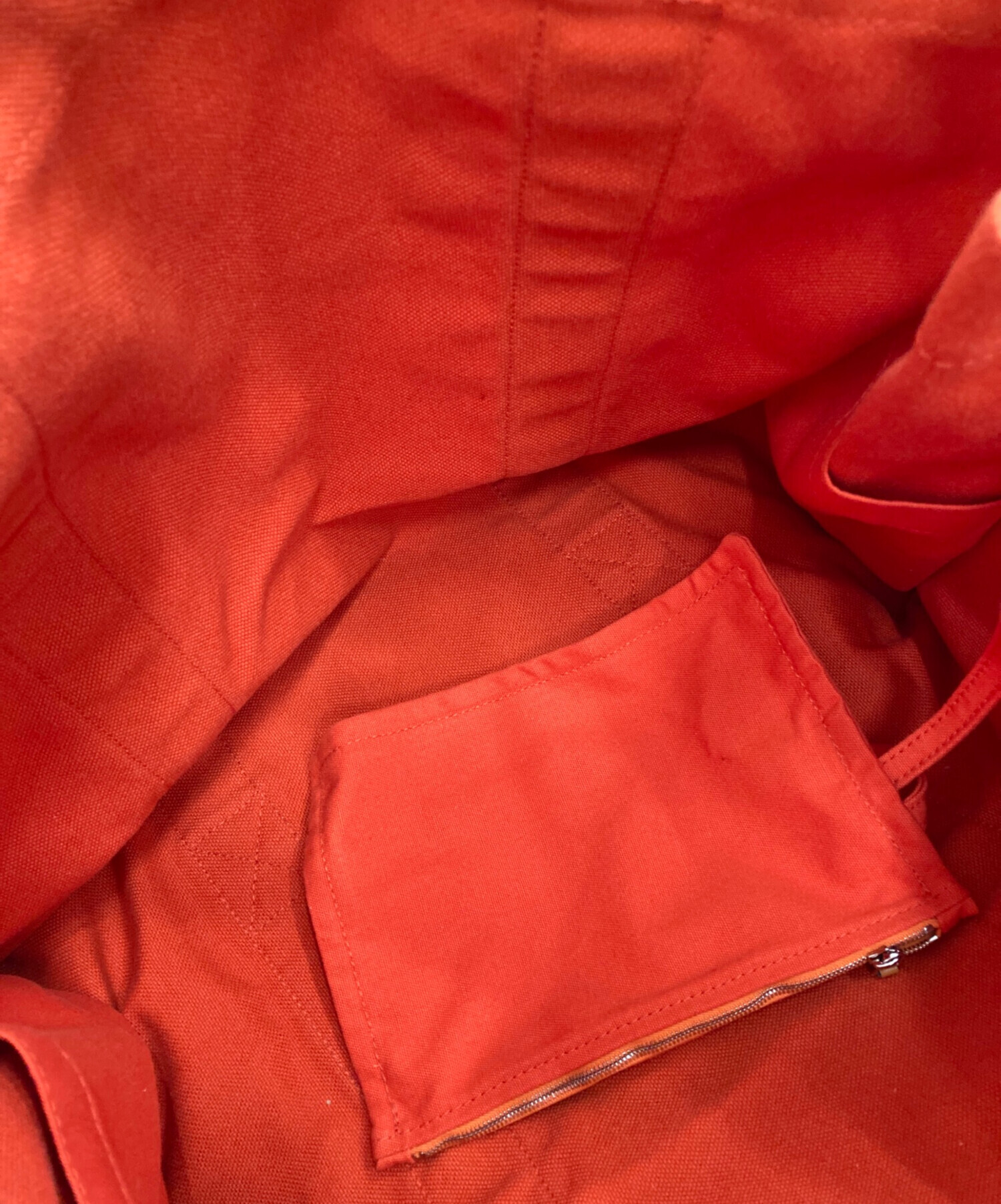 HERMESオレンジ フェルト　used 中古・古着通販】HERMES (エルメス) キャンバストートバッグ