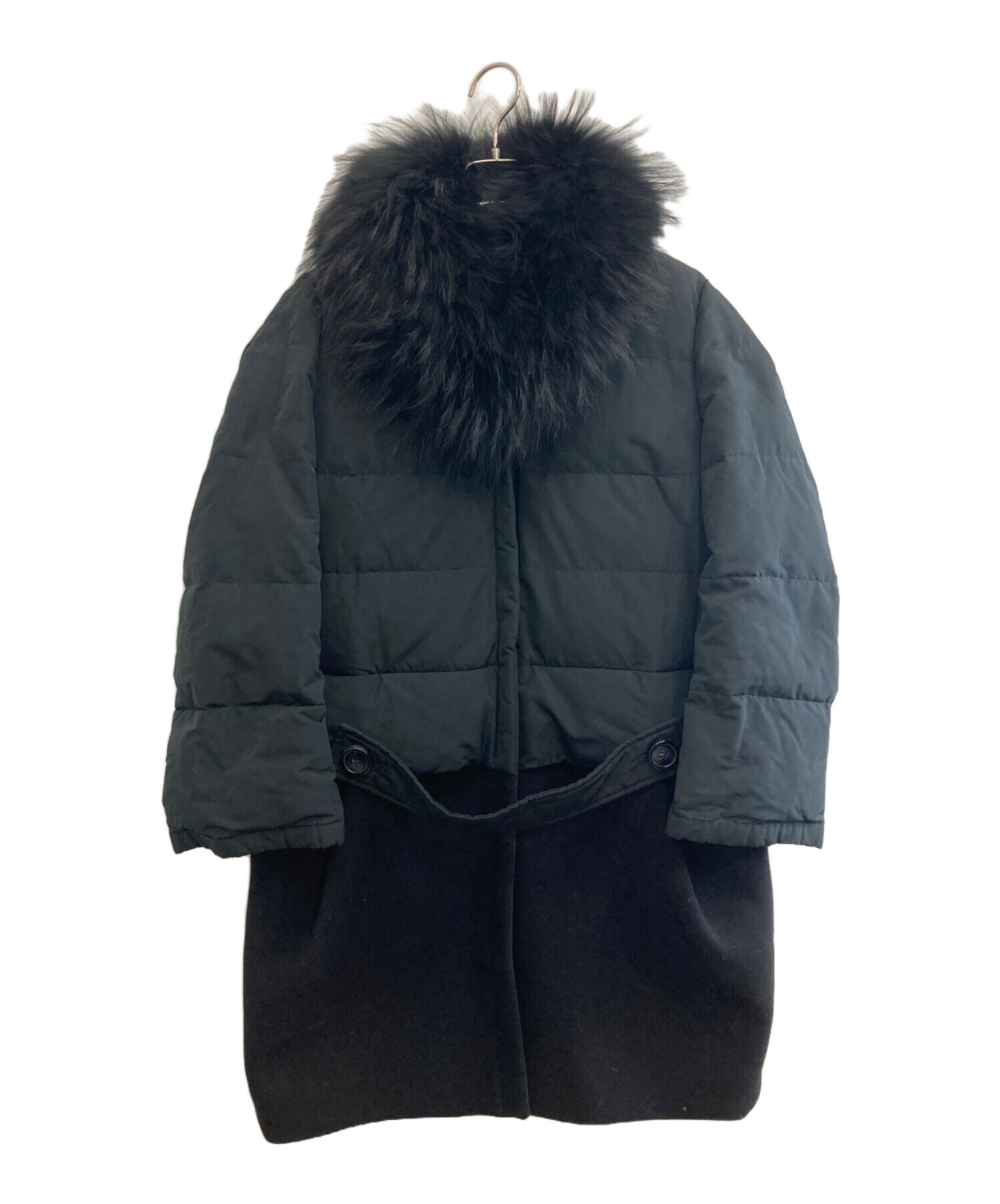 中古・古着通販】MONCLER (モンクレール) ダウンコート ブラック 