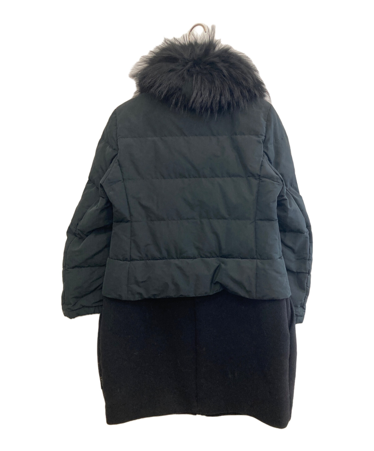 中古・古着通販】MONCLER (モンクレール) ダウンコート ブラック 