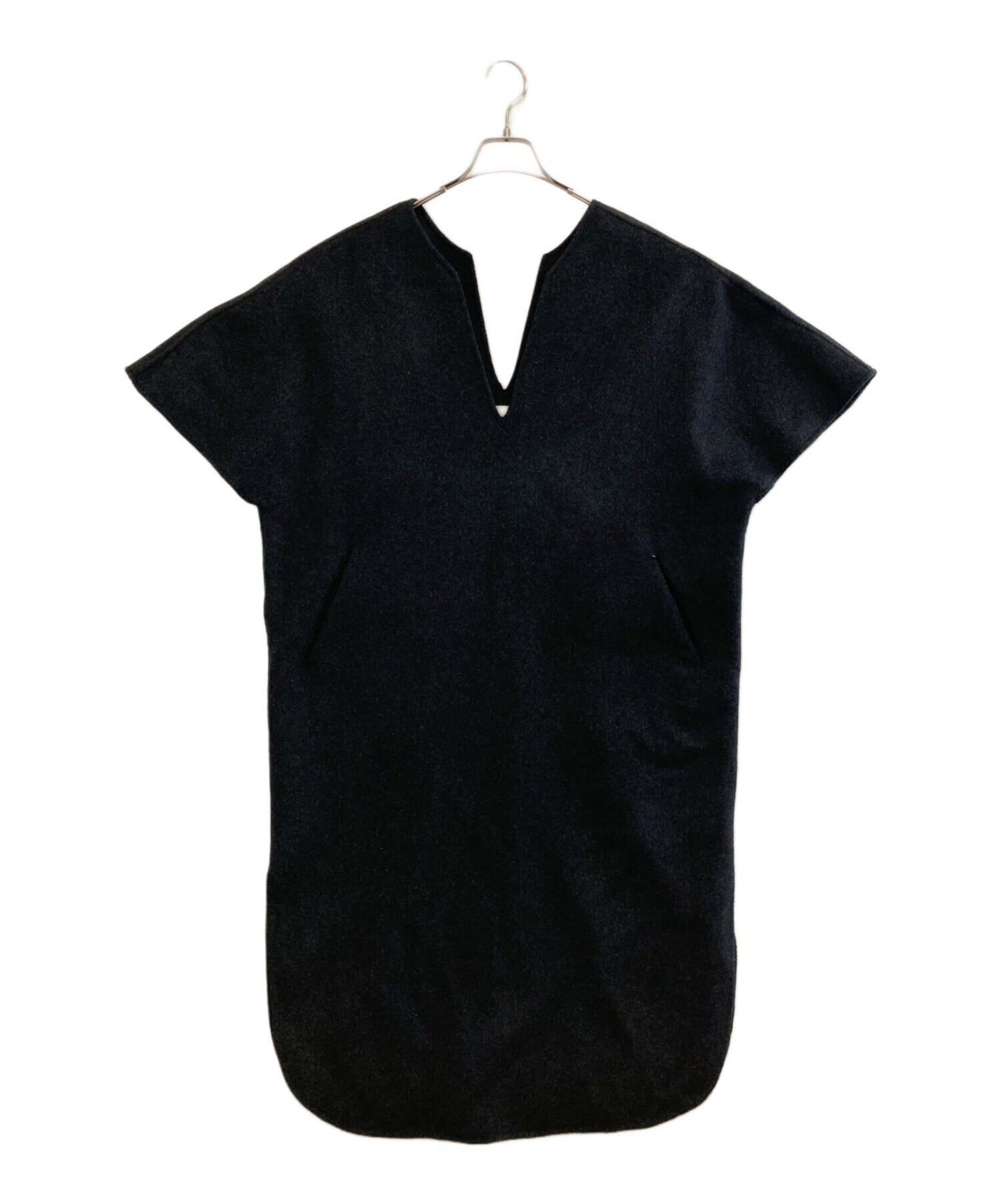 中古・古着通販】TODAYFUL (トゥデイフル) Wool Caftan Dress ブラック 
