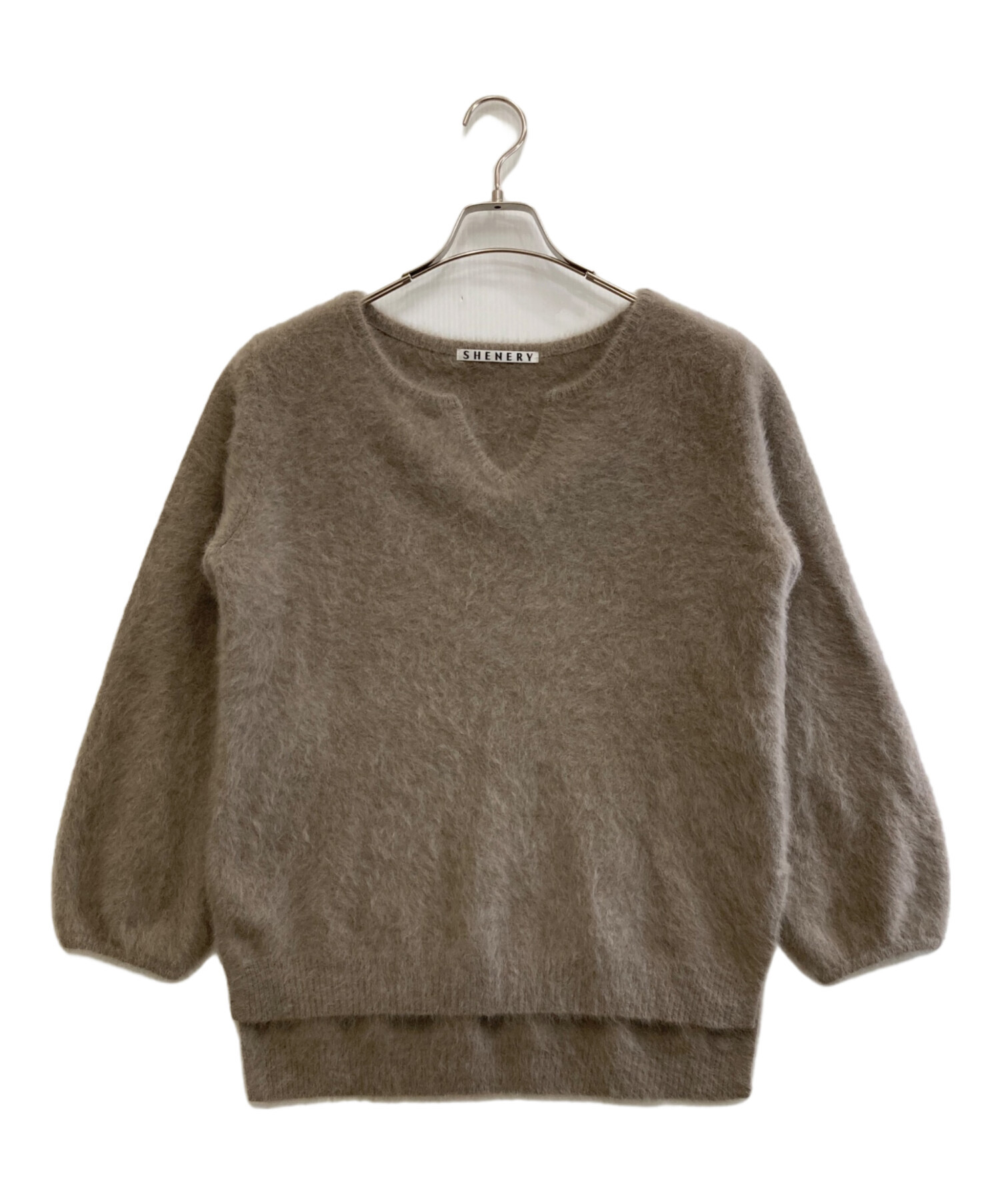 中古・古着通販】SHENERY (シーナリー) ファーカシミヤキーネック