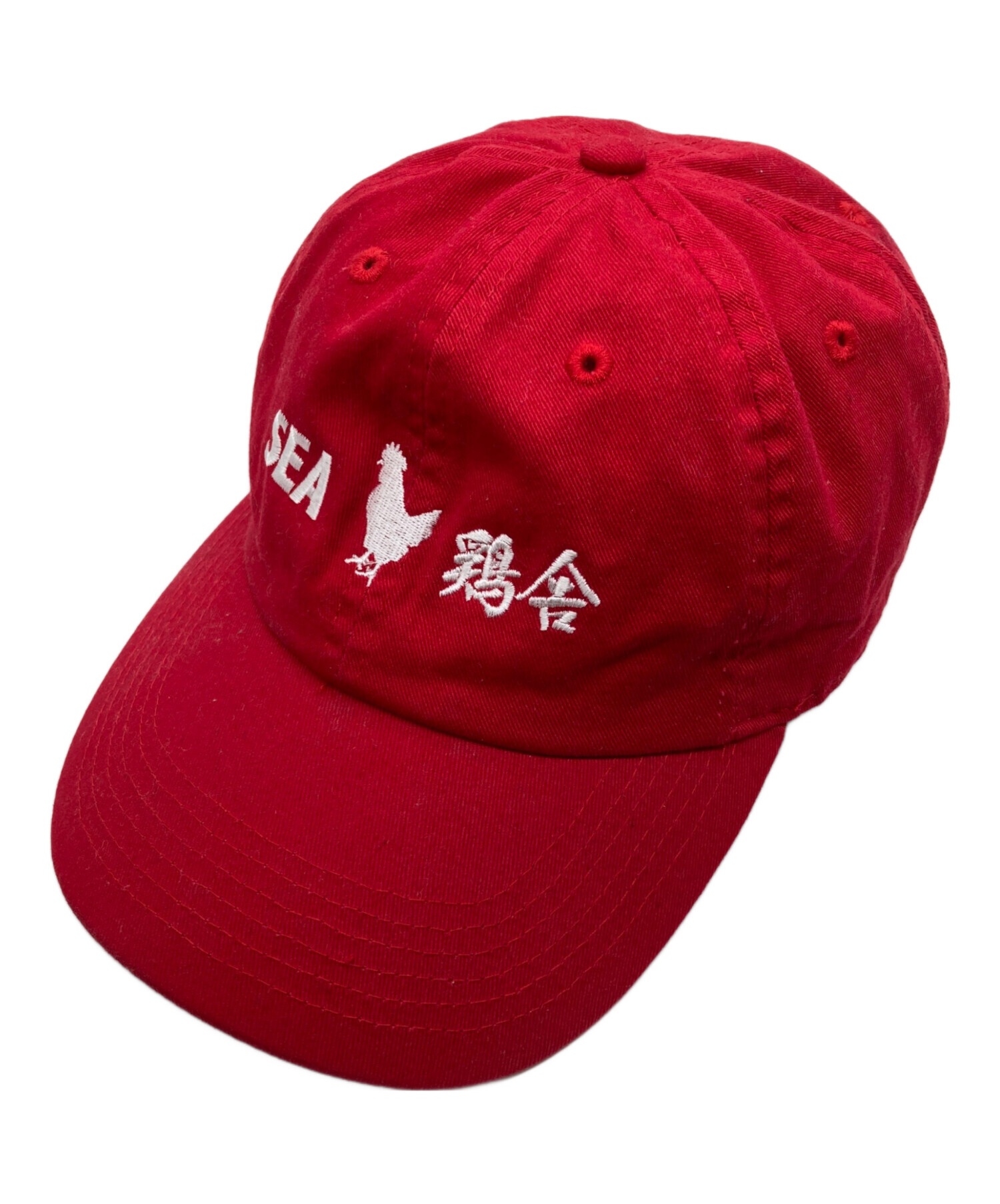 中古・古着通販】WIND AND SEA (ウィンダンシー) キャップ レッド 