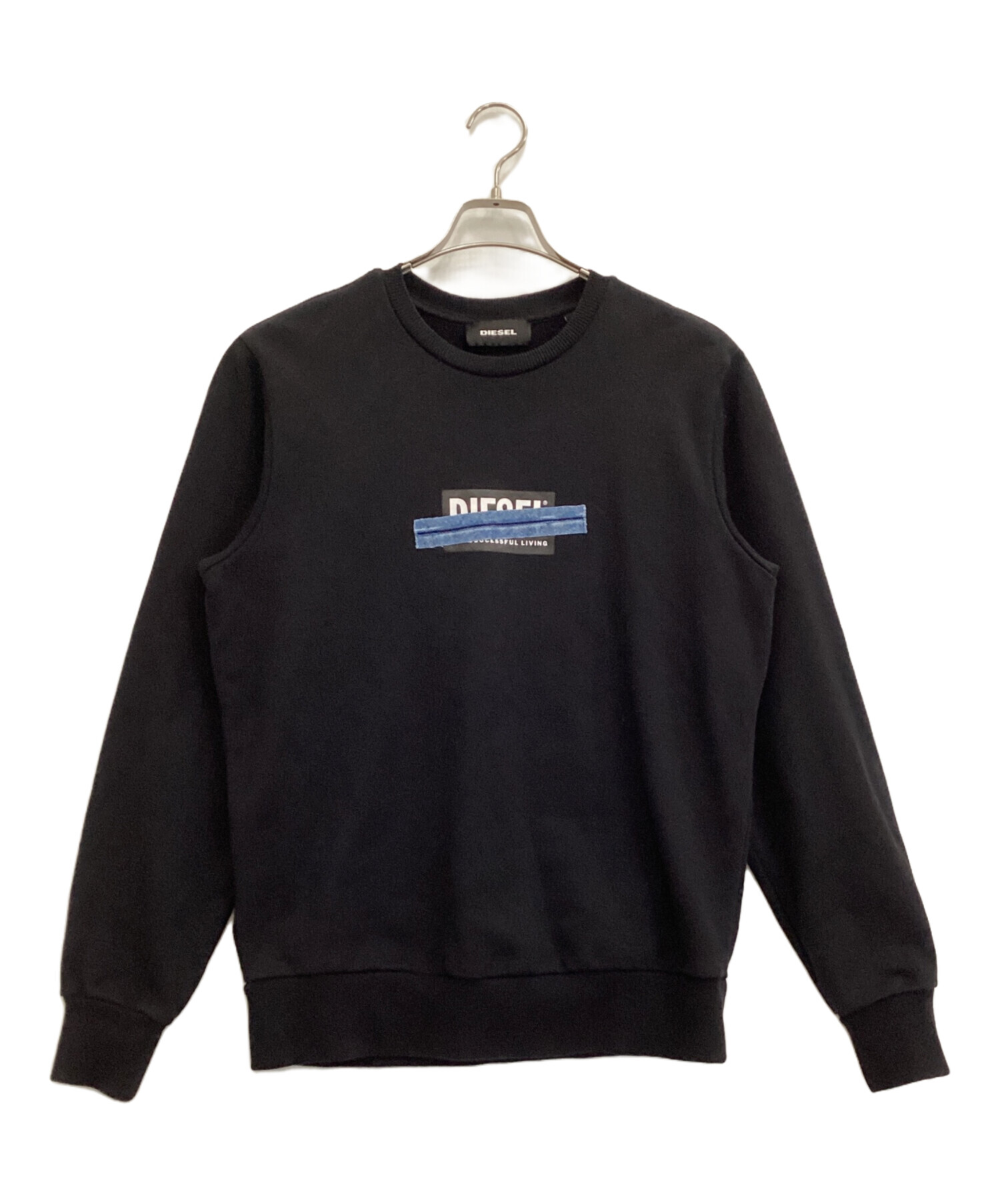中古・古着通販】DIESEL (ディーゼル) デニムパッチロゴスウェット 