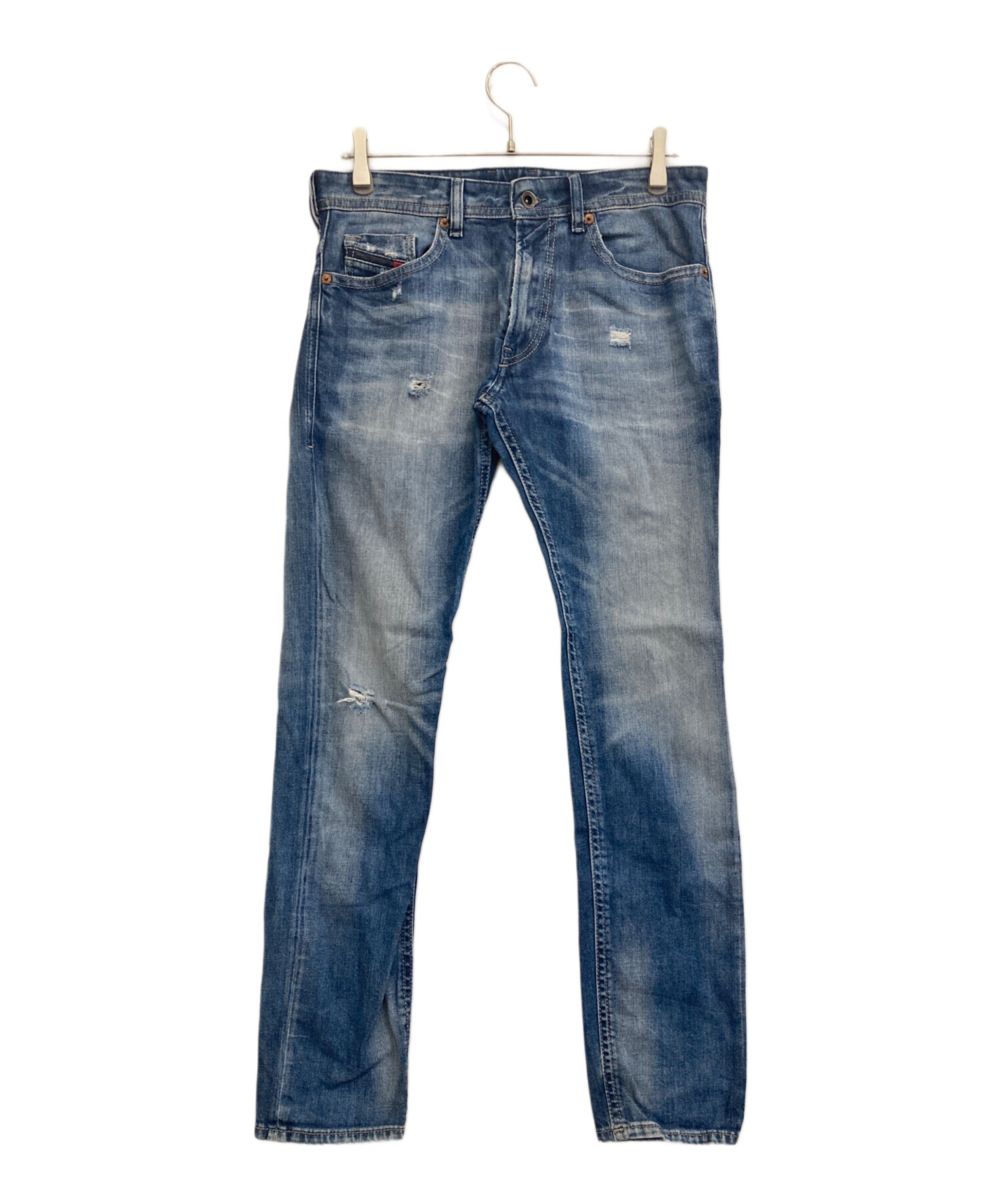 中古・古着通販】DIESEL (ディーゼル) クラッシュデニムパンツ 