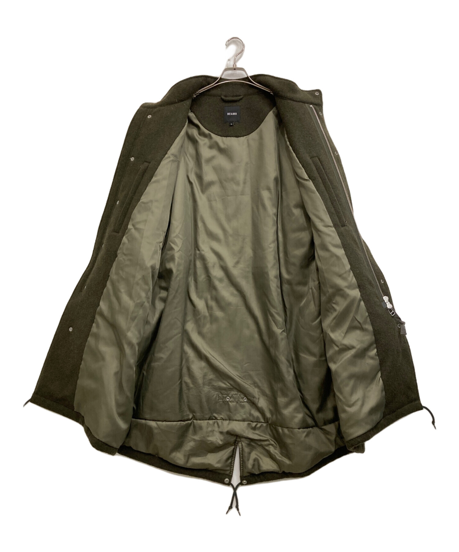 BEAMS カーキ モッズコート Mサイズ 楽天市場】BEAMS ビームス コート サイズ:M 22AW パテッド M-65
