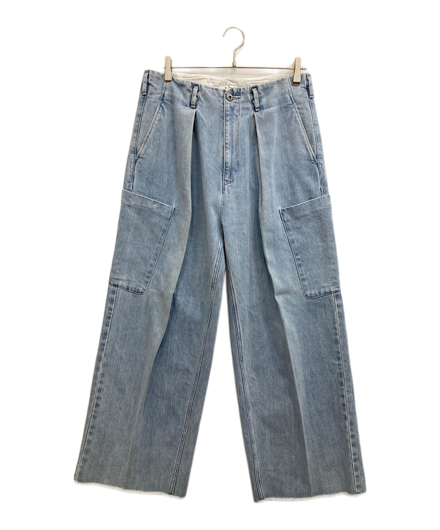 中古・古着通販】saby (サバイ) TUCK BAGGY CARGO PANTS インディゴ 