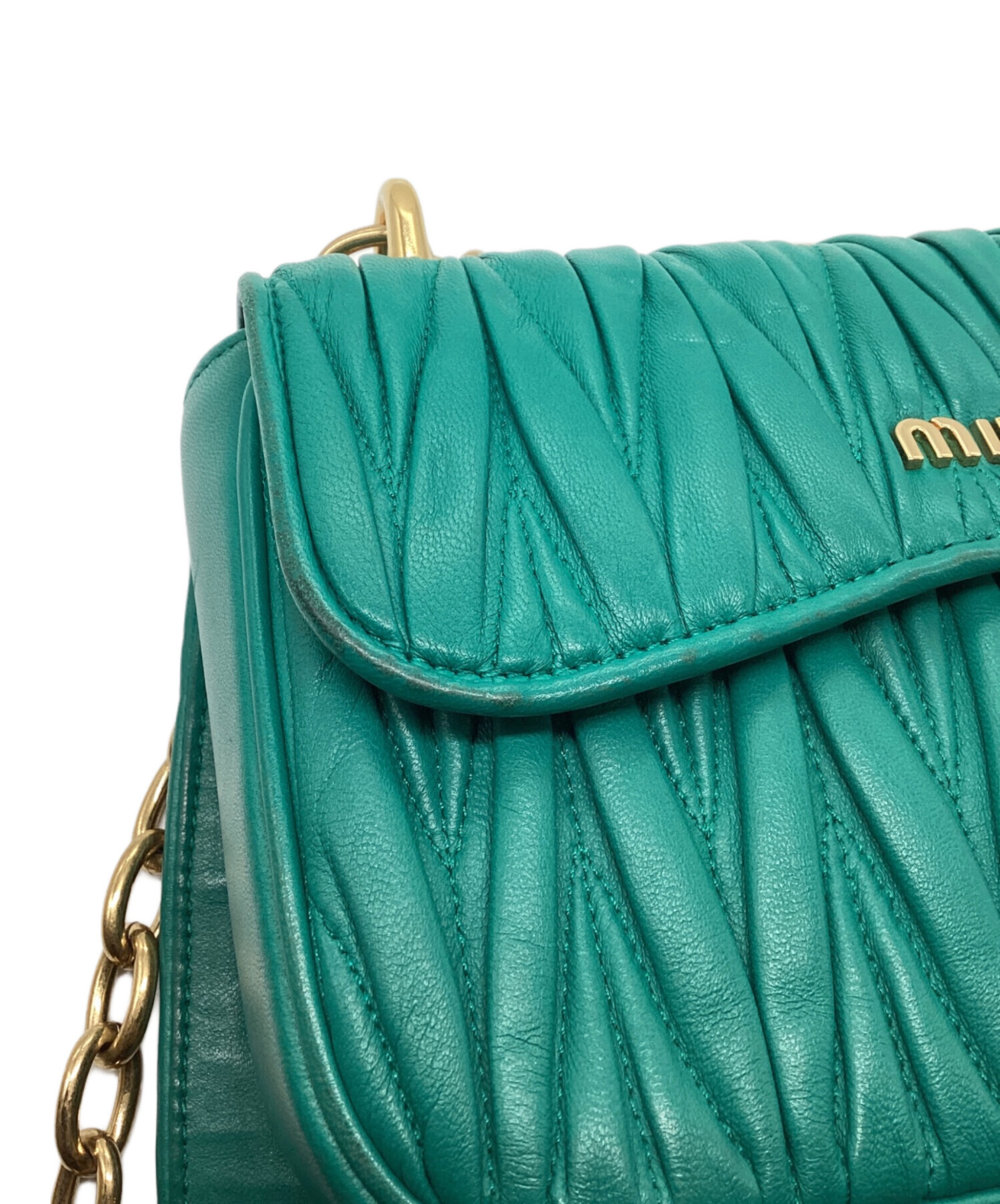 中古・古着通販】MIU MIU (ミュウミュウ) チェーンショルダーバッグ 