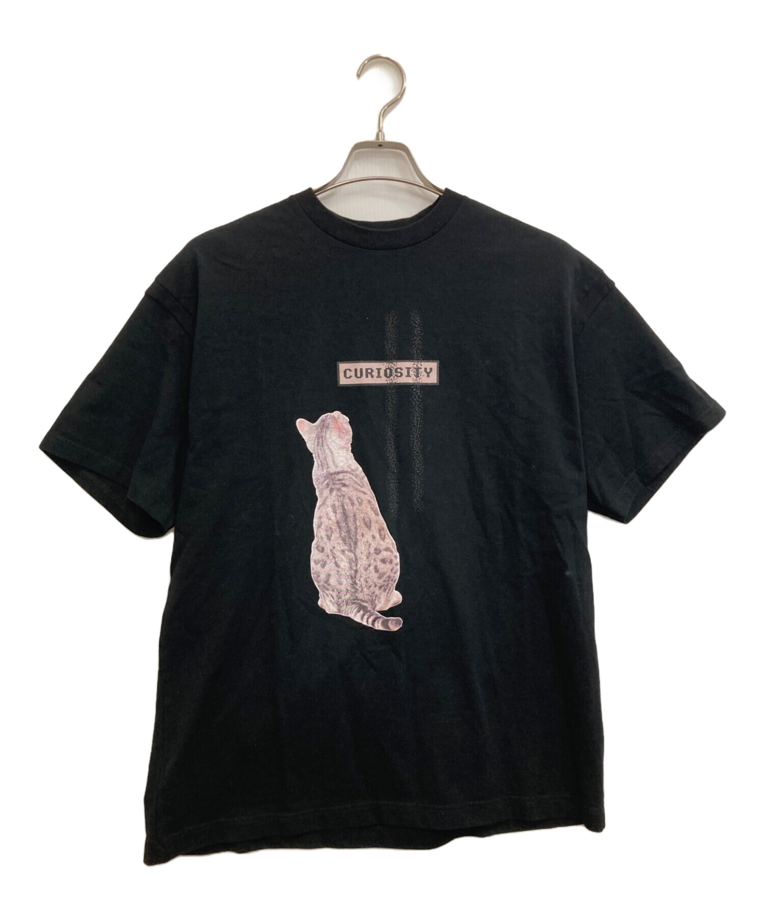 中古・古着通販】SEQUEL (シークエル) プリントTシャツ ブラック