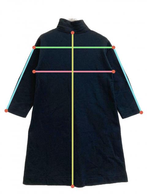 美品！basco バスコ コート ネイビー 3 ゆったり 美品！basco バスコ コート ネイビー 3 ゆったり 美品！basco