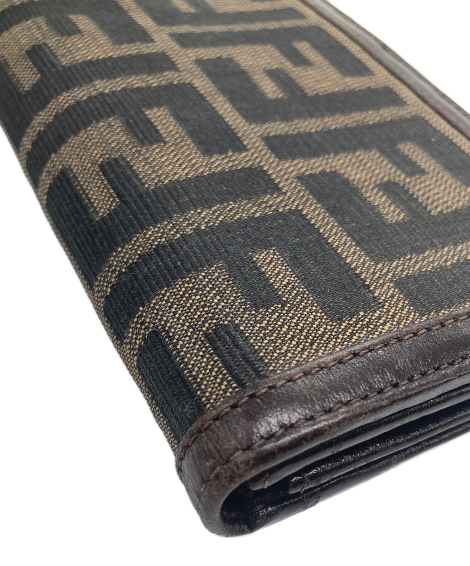 中古・古着通販】FENDI (フェンディ) ズッカ柄長財布 ブラウン