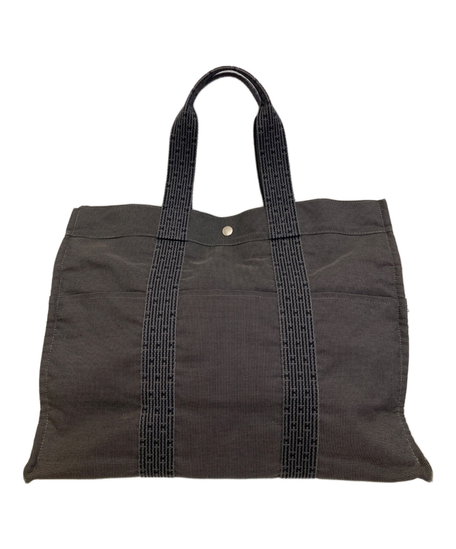 中古・古着通販】HERMES (エルメス) キャンバストートバッグ グレー 