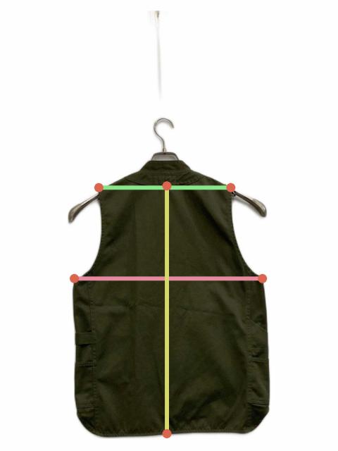中古・古着通販】SASSAFRAS (ササフラス) ベスト カーキ サイズ:S