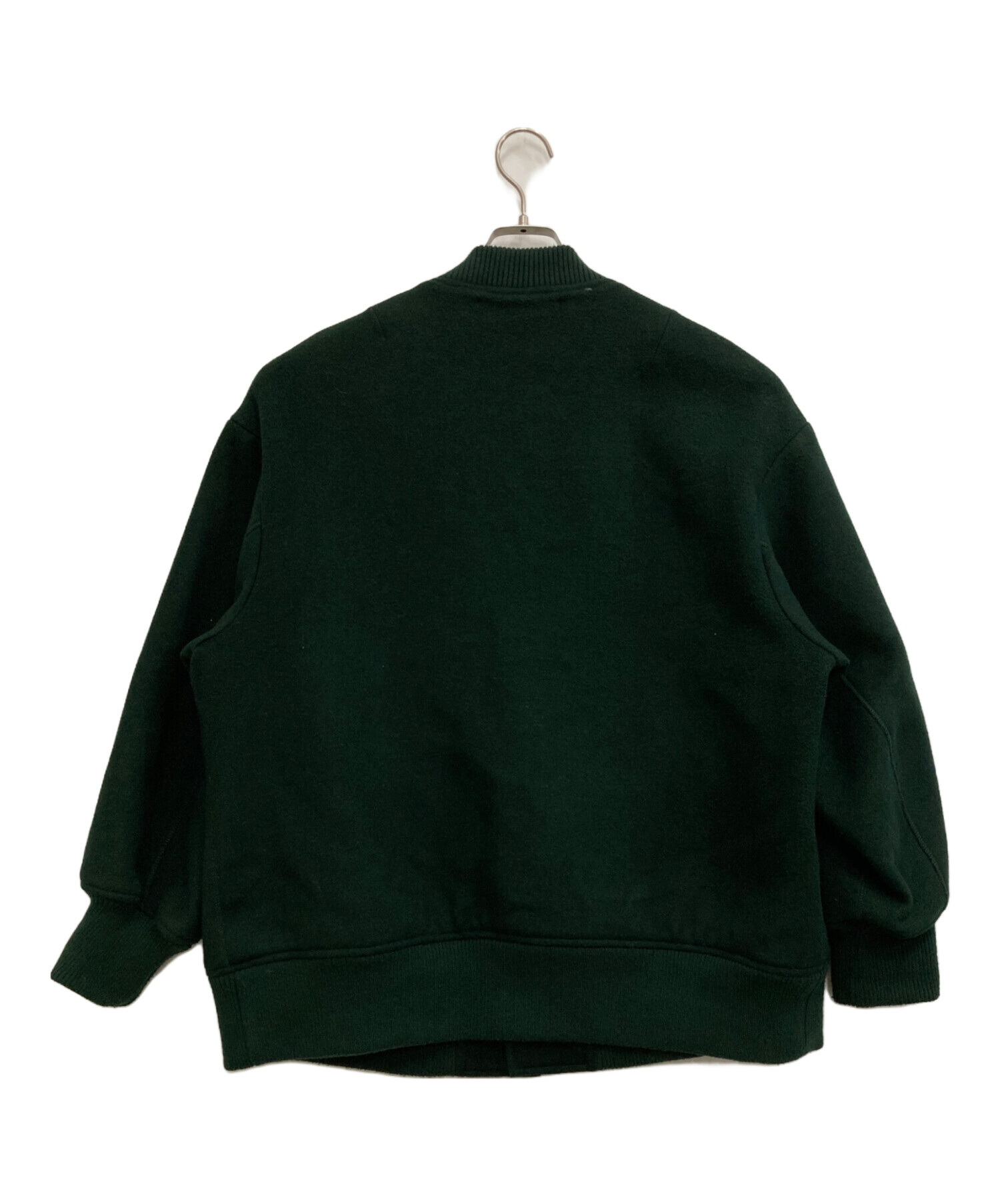 ZUCCA オーバーサイズスタジャン 中古・古着通販】ZUCCA (ズッカ) ワイドスタジャン グリーン サイズ:M