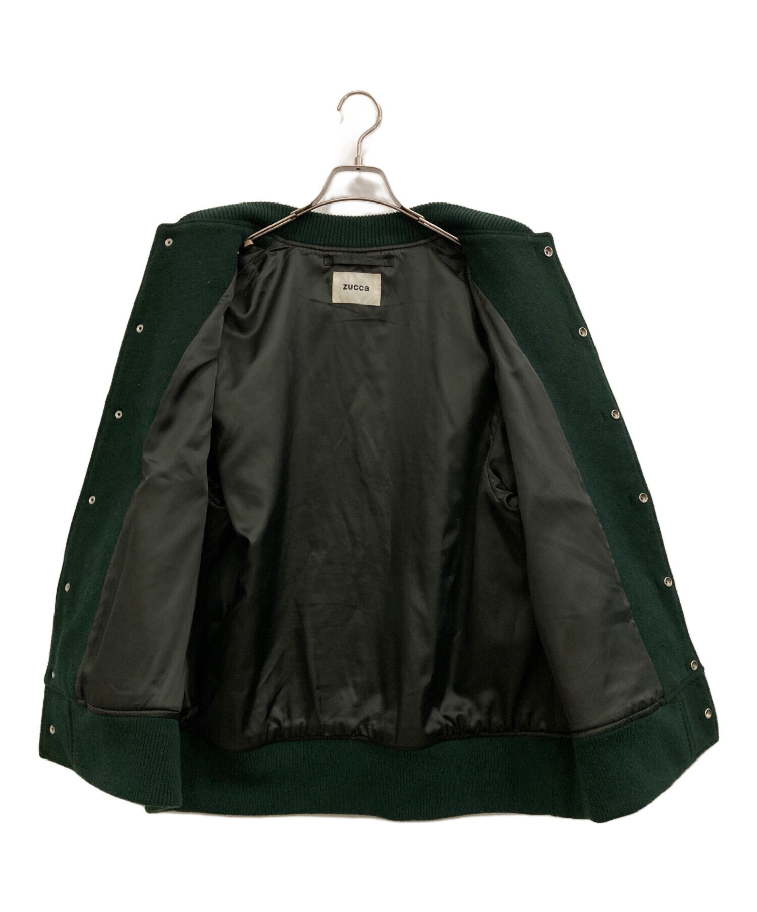 中古・古着通販】ZUCCA (ズッカ) ワイドスタジャン グリーン サイズ:M