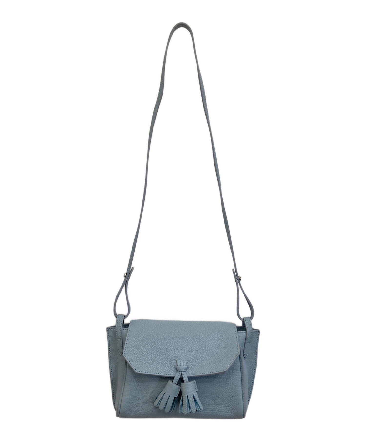 中古・古着通販】LONGCHAMP (ロンシャン) ショルダーバッグ スカイ 