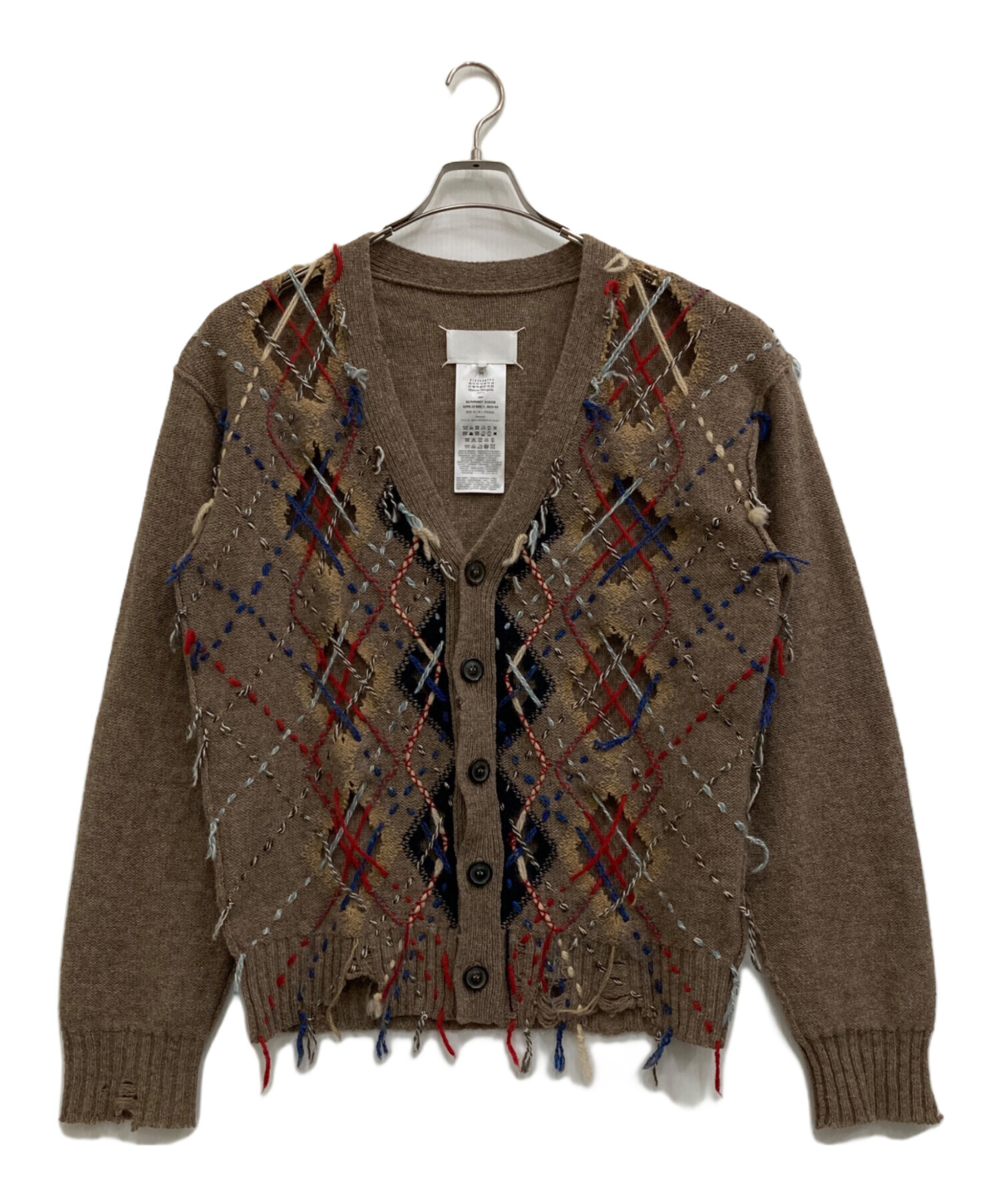 Maison Margiela Vネックカーディガン 中古・古着通販】Maison Margiela (メゾンマルジェラ) Vネック