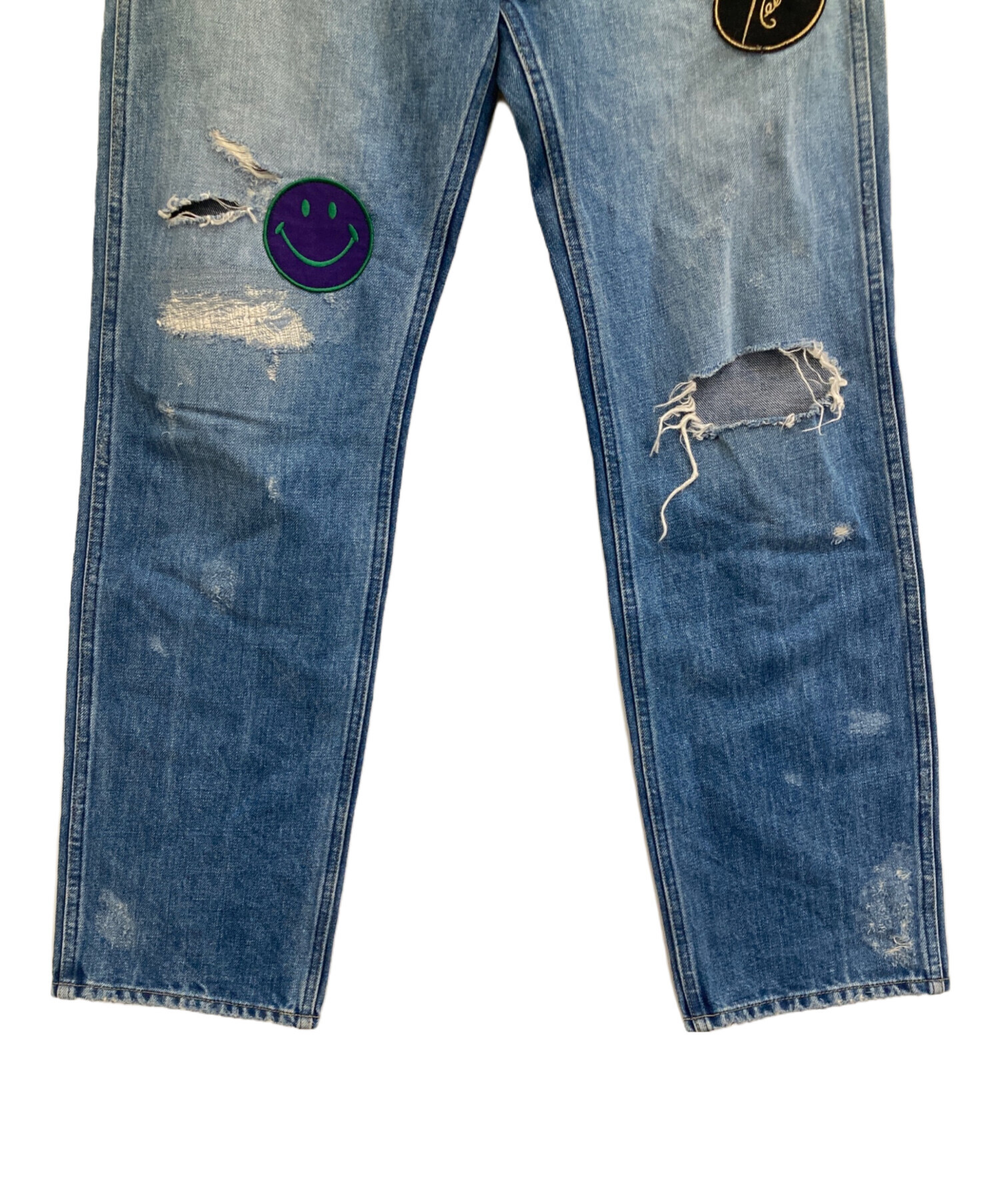 Needles パッチワークパンツ XS 中古・古着通販】Needles (ニードルズ) パッチワークデニムパンツ