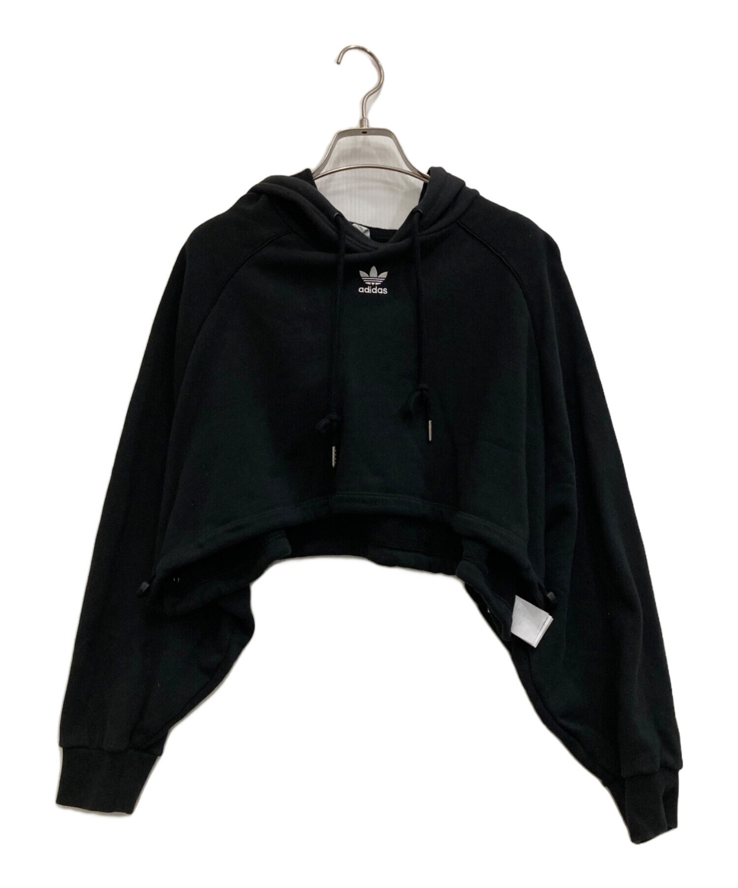 adidas ウインドブレーカー　トレフォイル クロップド パーカー　即発送　M 中古・古着通販】adidas (アディダス) トレフォイルロゴ クロップド