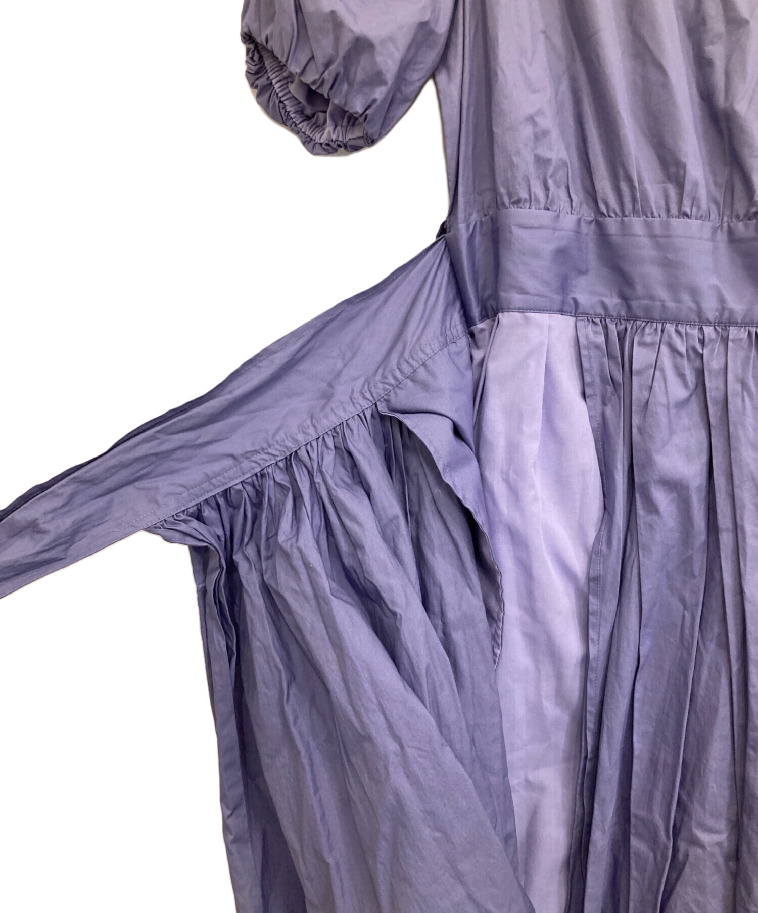 中古・古着通販】AMERI (アメリ) DONUTS SLEEVE DRESS ラベンダー 