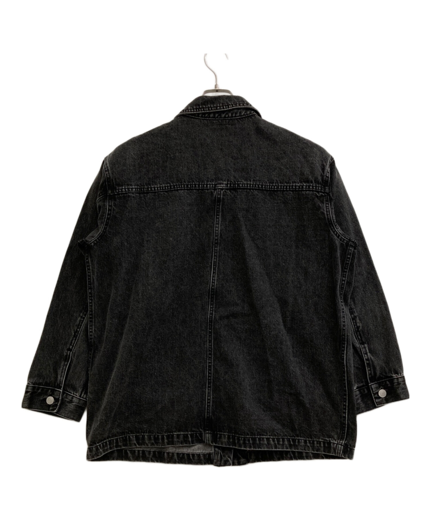 中古・古着通販】KBF (ケービーエフ) ルーズデニムジャケット ブラック 