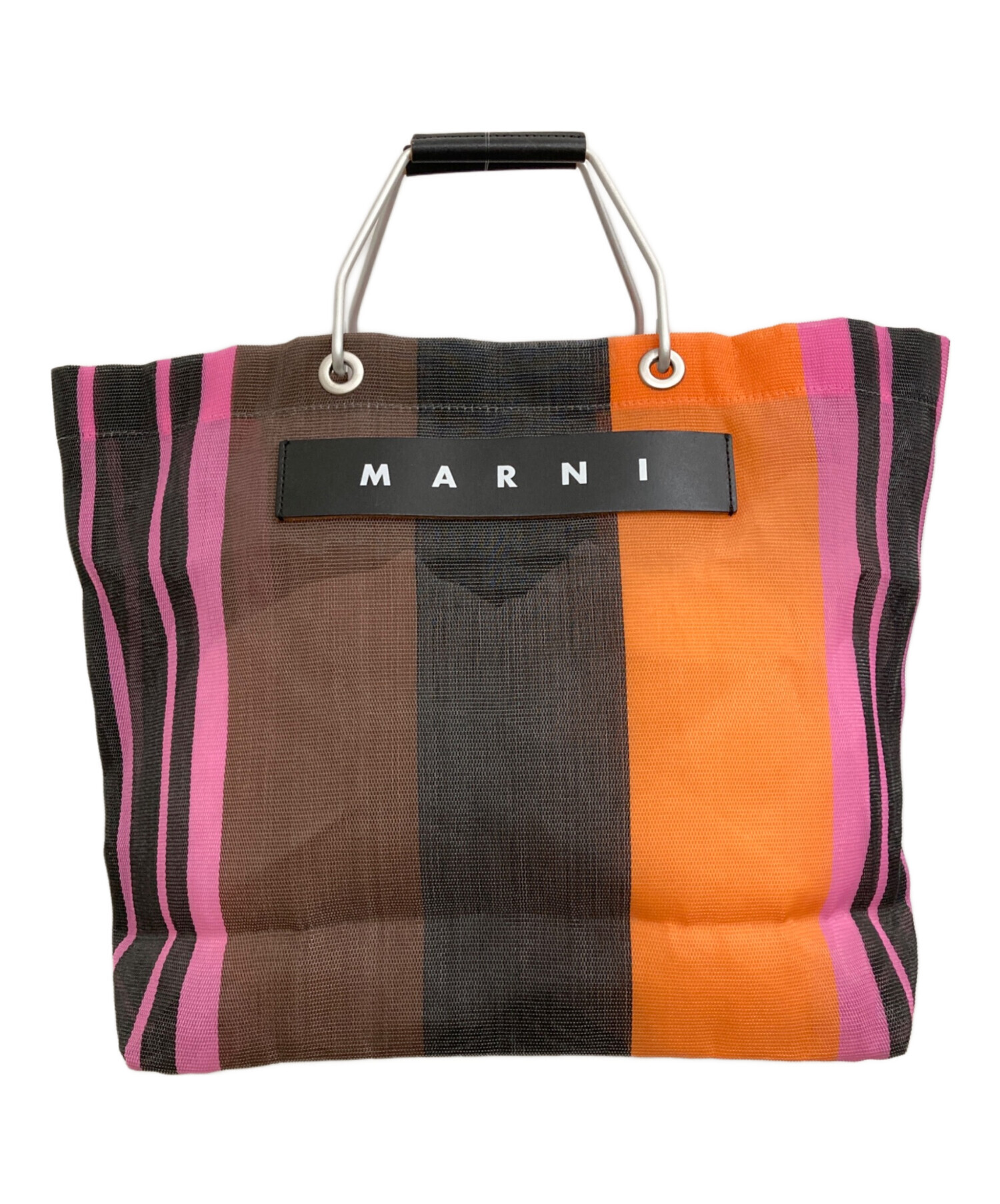 中古・古着通販】MARNI (マルニ) フラワーカフェトートバッグ ブラック 