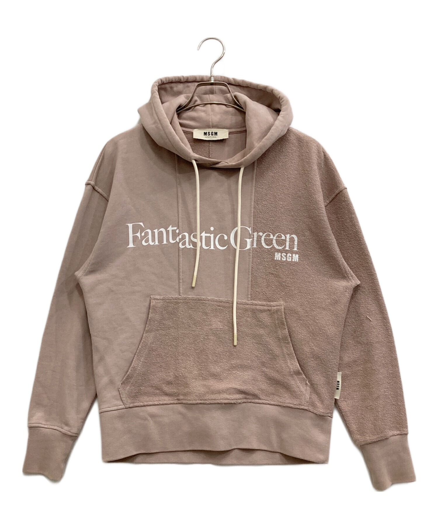 中古・古着通販】MSGM (エムエスジーエム) パーカー ピンク サイズ:XS 