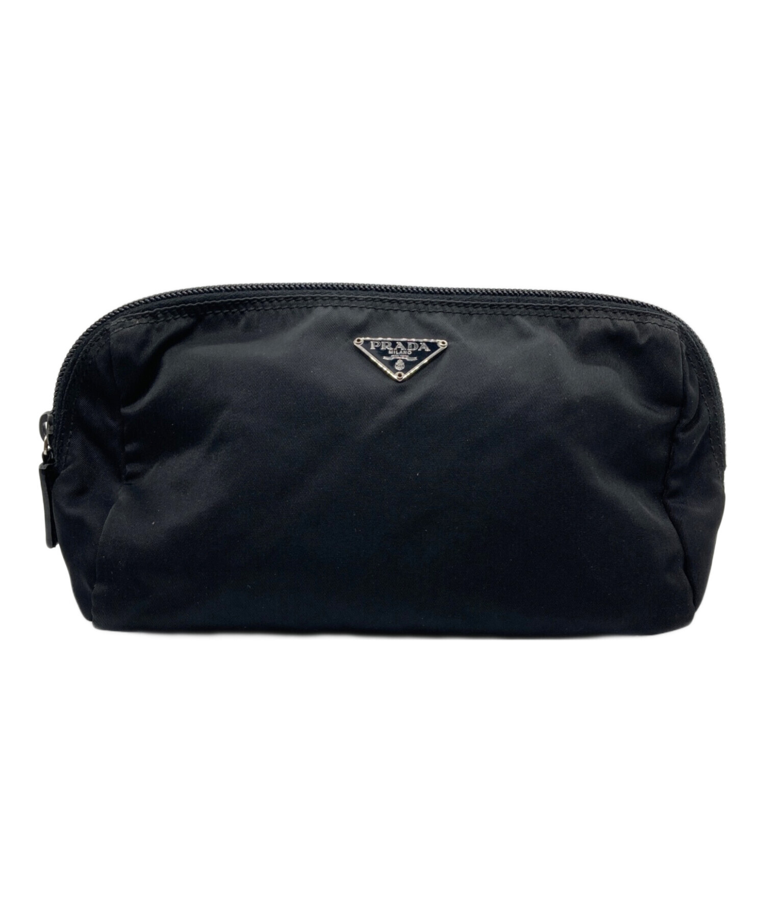 中古・古着通販】PRADA (プラダ) ナイロンポーチ ブラック｜ブランド 