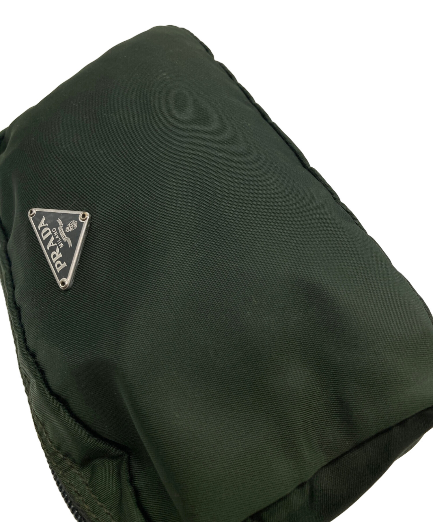 中古・古着通販】PRADA (プラダ) ナイロンポーチ オリーブ｜ブランド