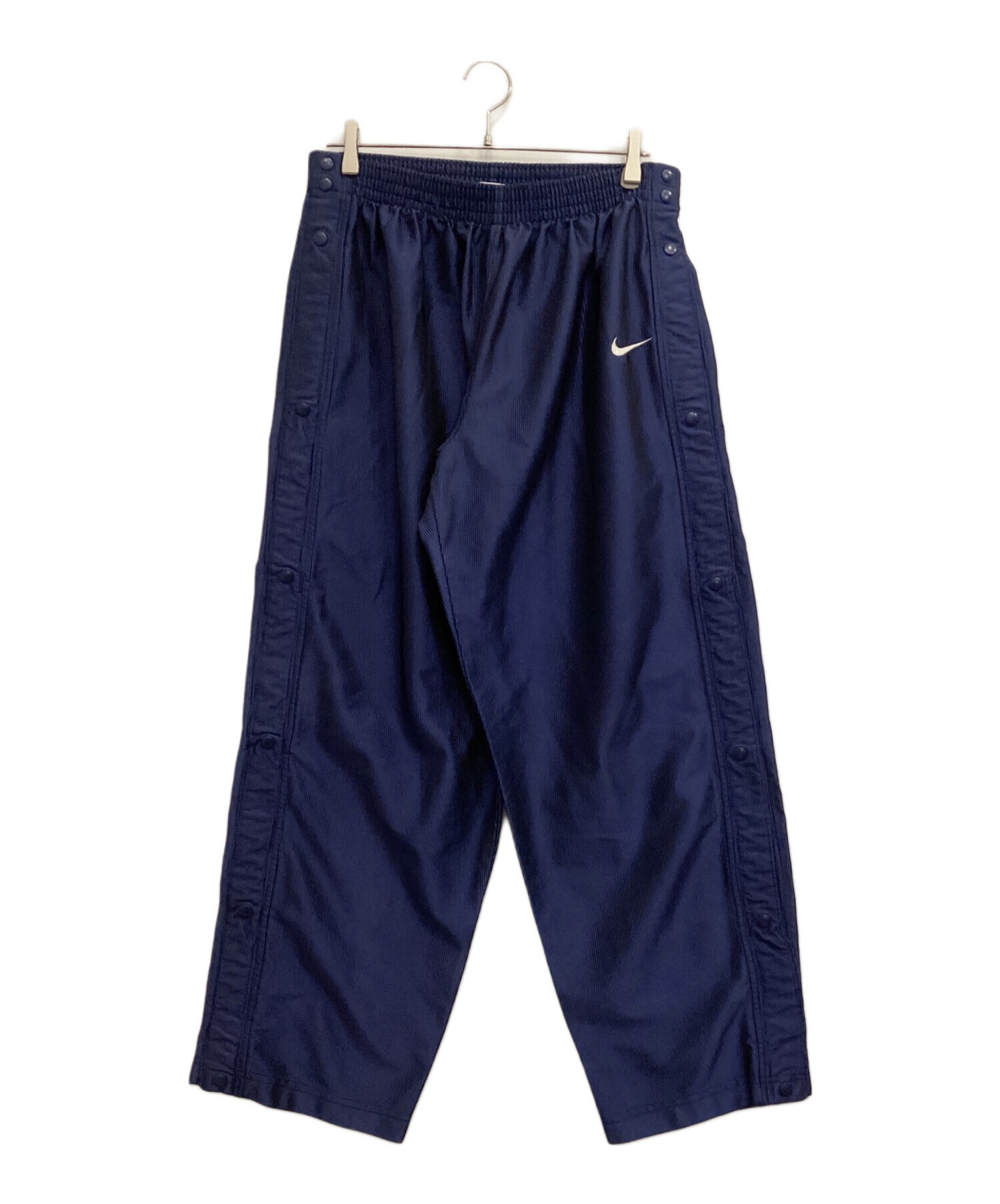 【00s 極太】NIKE ナイキ サイドデザイン トラックパンツ ネイビー XL 中古・古着通販】NIKE (ナイキ) トラックパンツ ネイビー サイズ:XL