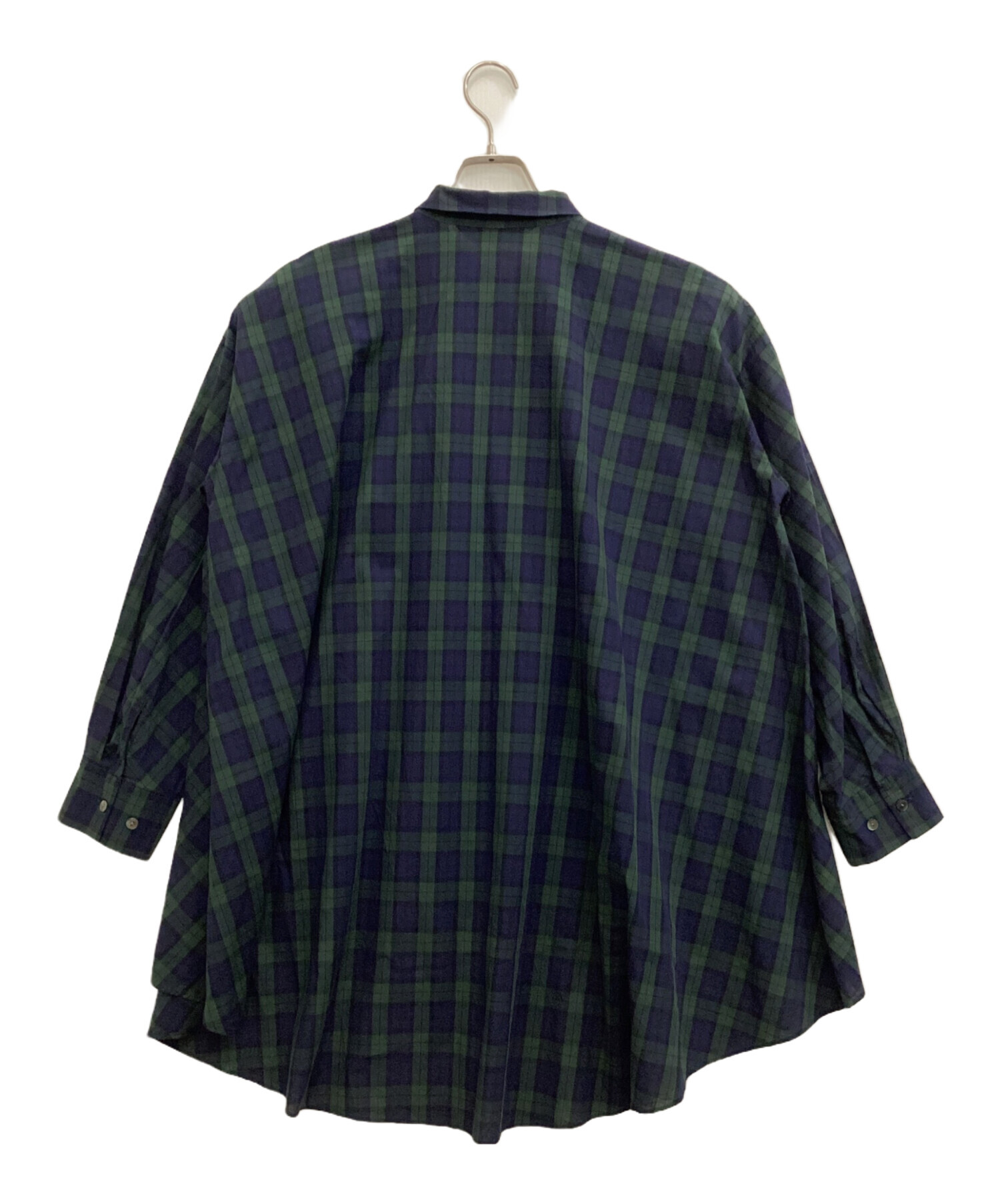 中古・古着通販】mizuiro-ind (ミズイロインド) ワイドシャツ ネイビー 