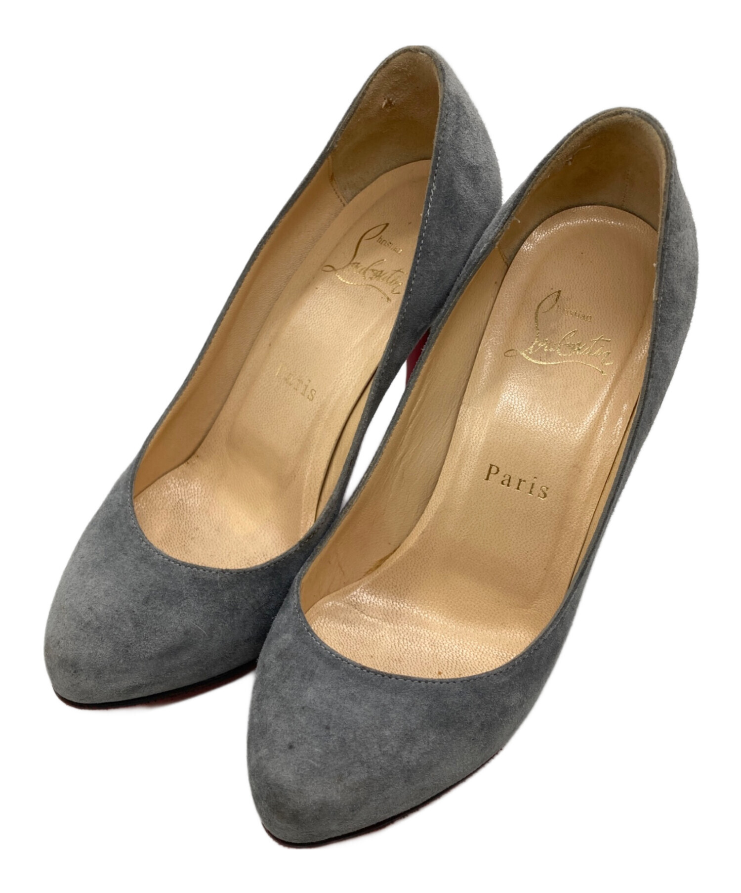 新品　未使用　Christian Louboutin グレー ハイヒール 中古・古着通販】Christian Louboutin (クリスチャン・ルブタン