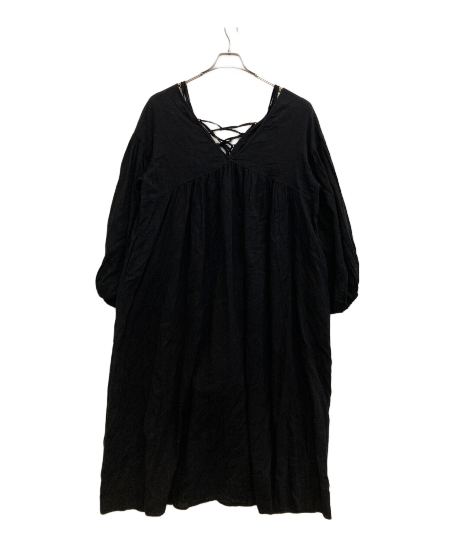 中古・古着通販】etre (エトレ) フロントレースアップロングワンピース