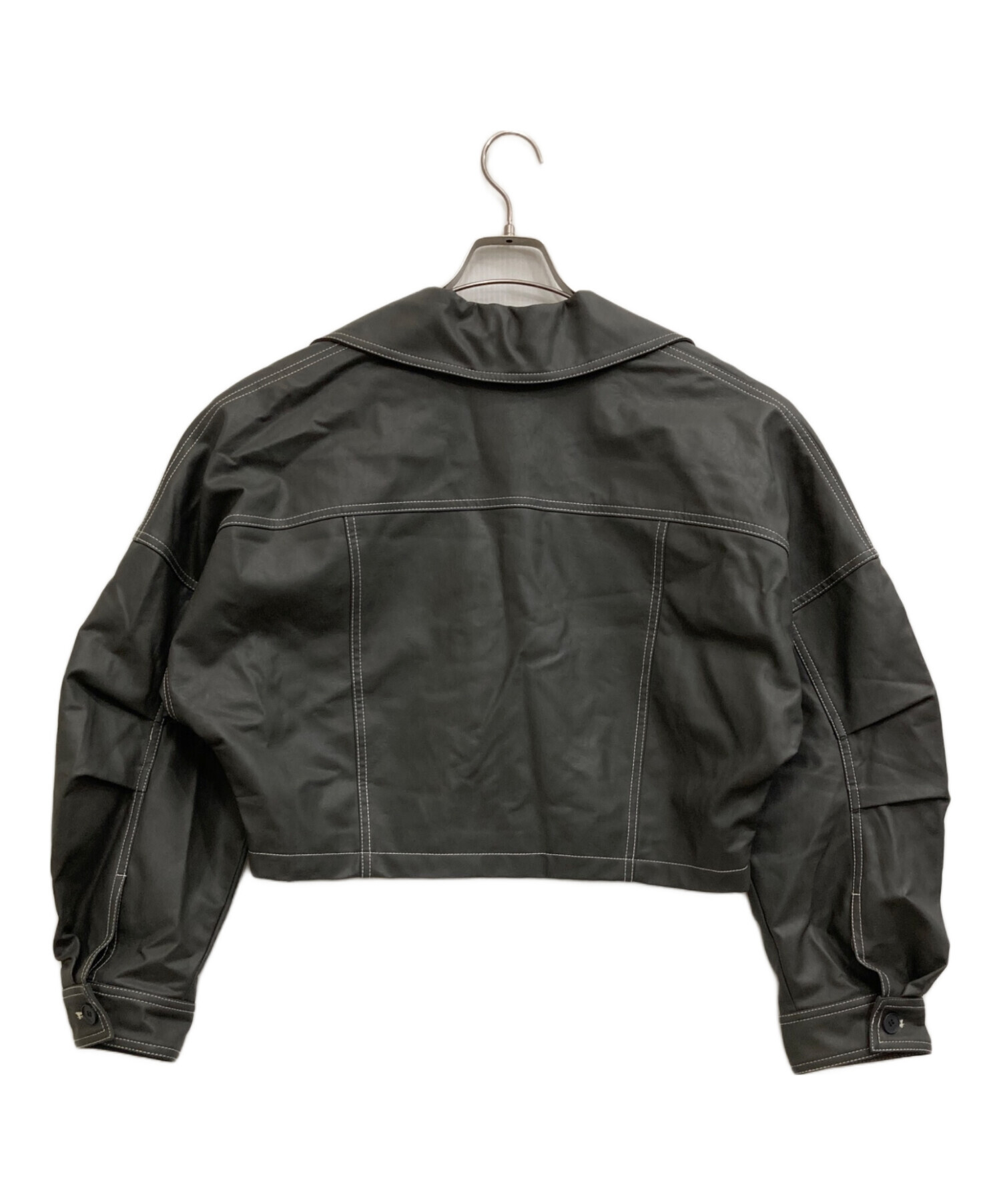 中古・古着通販】MURUA (ムルーア) クロップドフェイクレザー