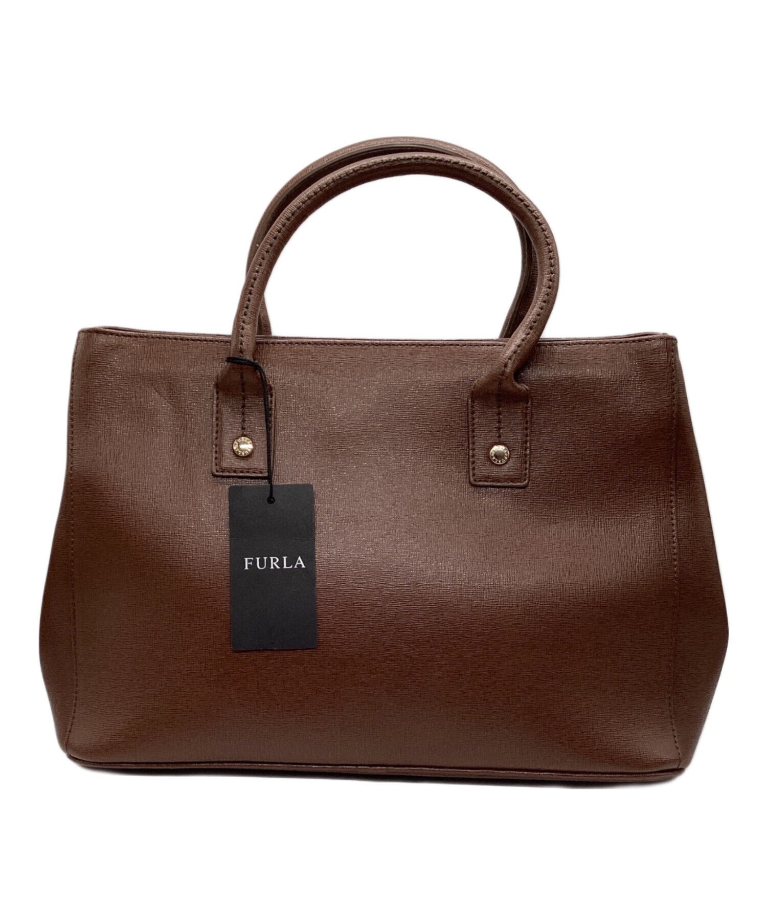 中古・古着通販】FURLA (フルラ) 2WAYトートバッグ ブラウン｜ブランド 